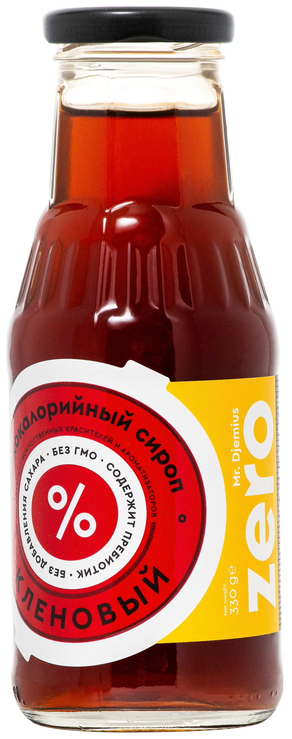 Изображение товара Сироп низкокалорийный MR.DJEMIUS ZERO Кленовый, без сахара, 330г