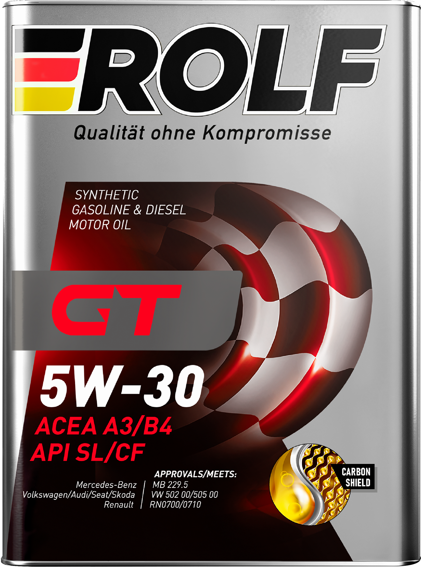 Изображение товара Масло моторное ROLF GT SAE 5W-30, ACEA A3/B4, синтетическое, 4л
