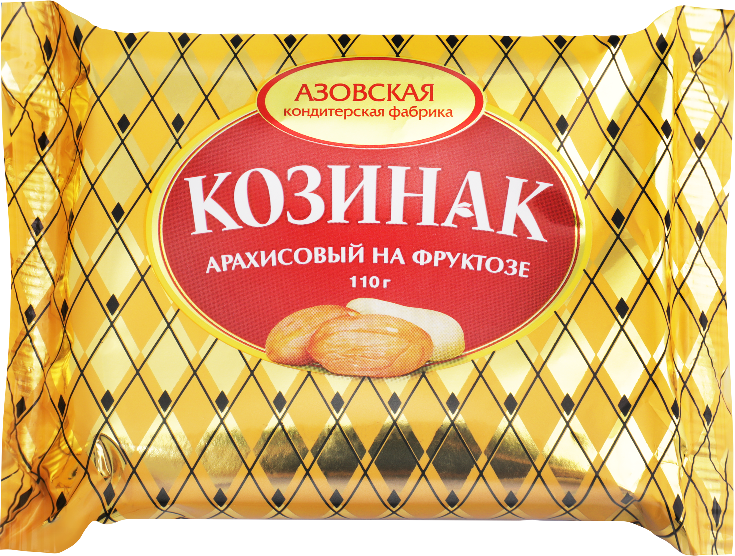 Изображение товара Козинак арахисовый АЗОВСКАЯ КФ на фруктозе, 110г