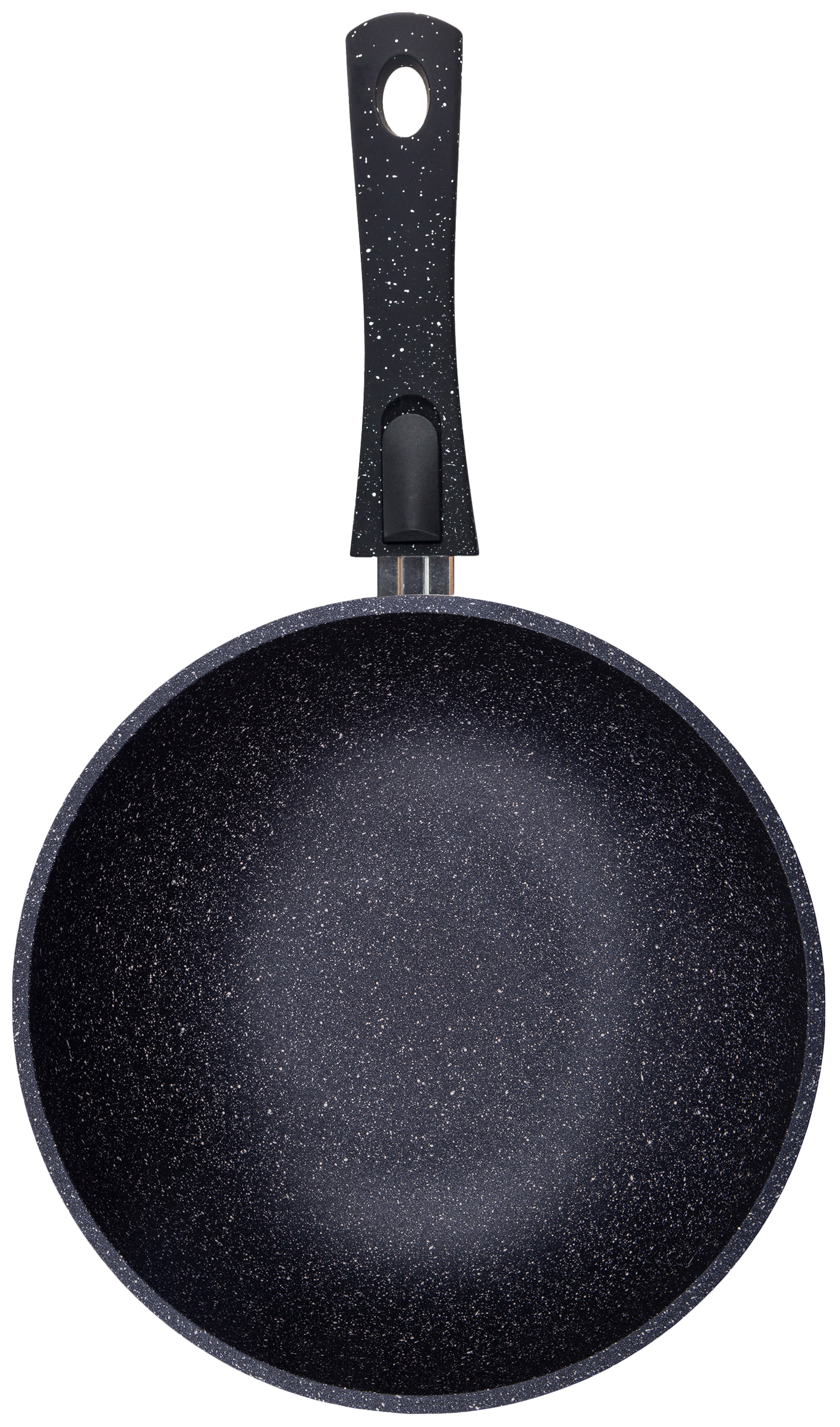 Изображение товара Сковорода-вок HOMECLUB Marble 28см литая антипригарное покрытие съемная ручка