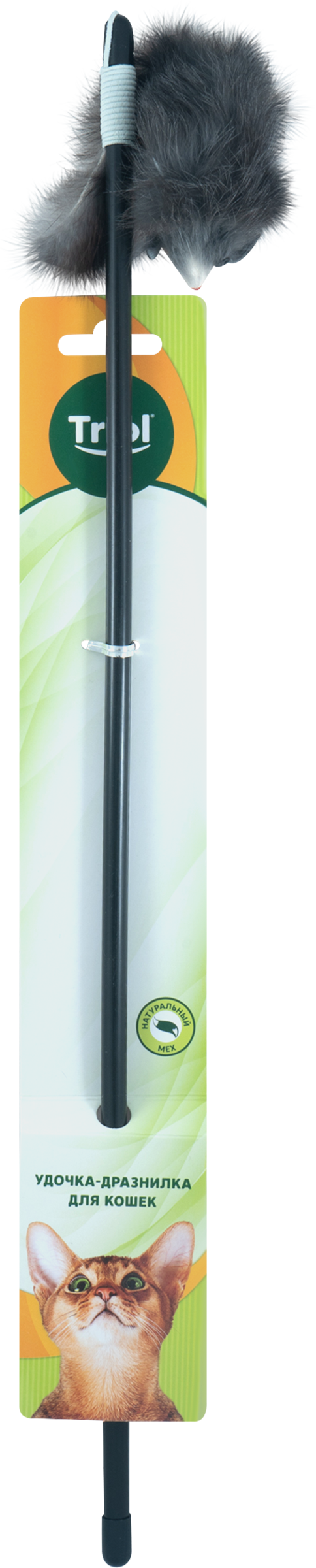 Изображение товара Удочка-дразнилка TRIOL Серая мышка 70/500мм