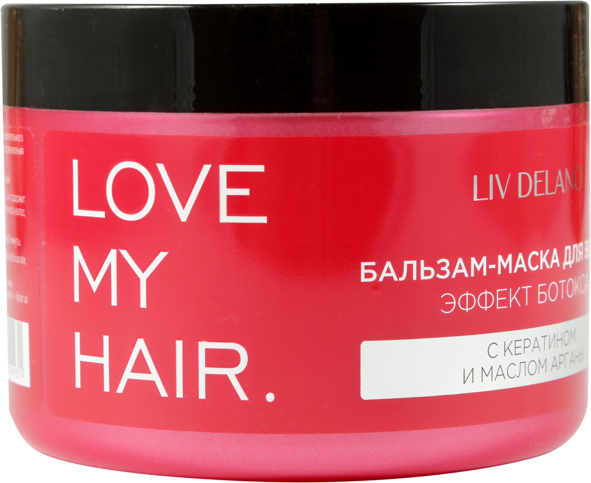 Изображение товара Бальзам-маска для волос LIV DELANO Эффект ботокса с кератином и маслом арганы, 500мл