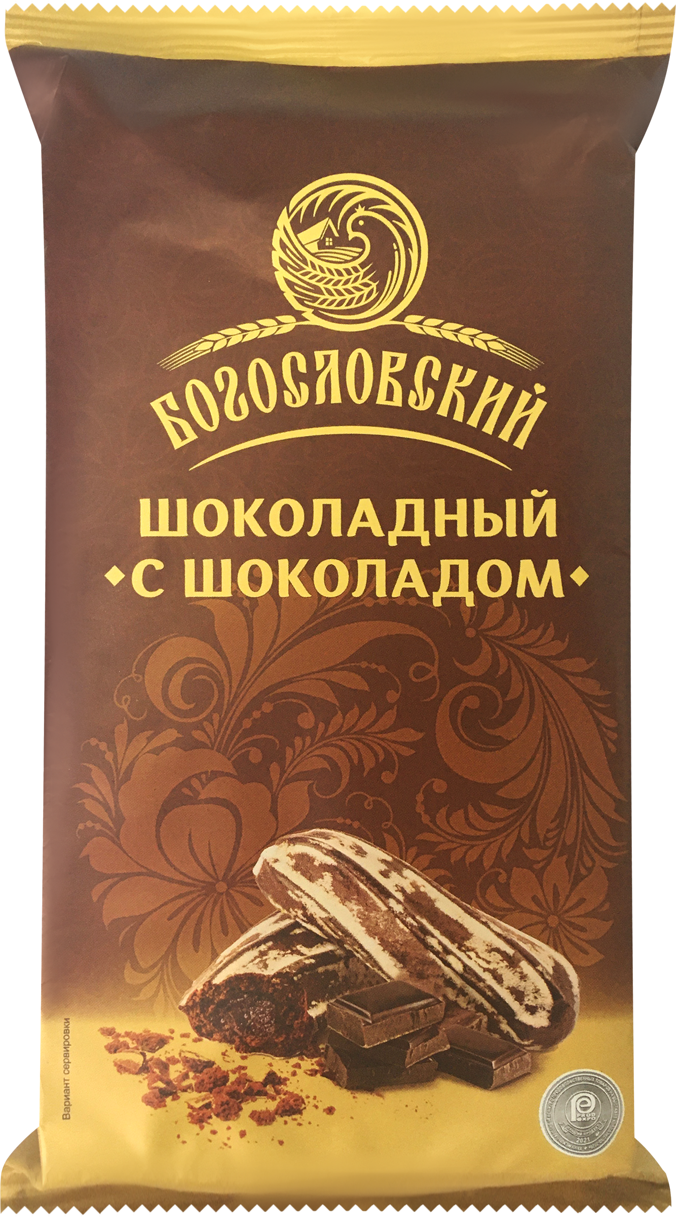 Изображение товара Пряники заварные БОГОСЛОВСКИЙ с шоколадом, глазированные, 240г