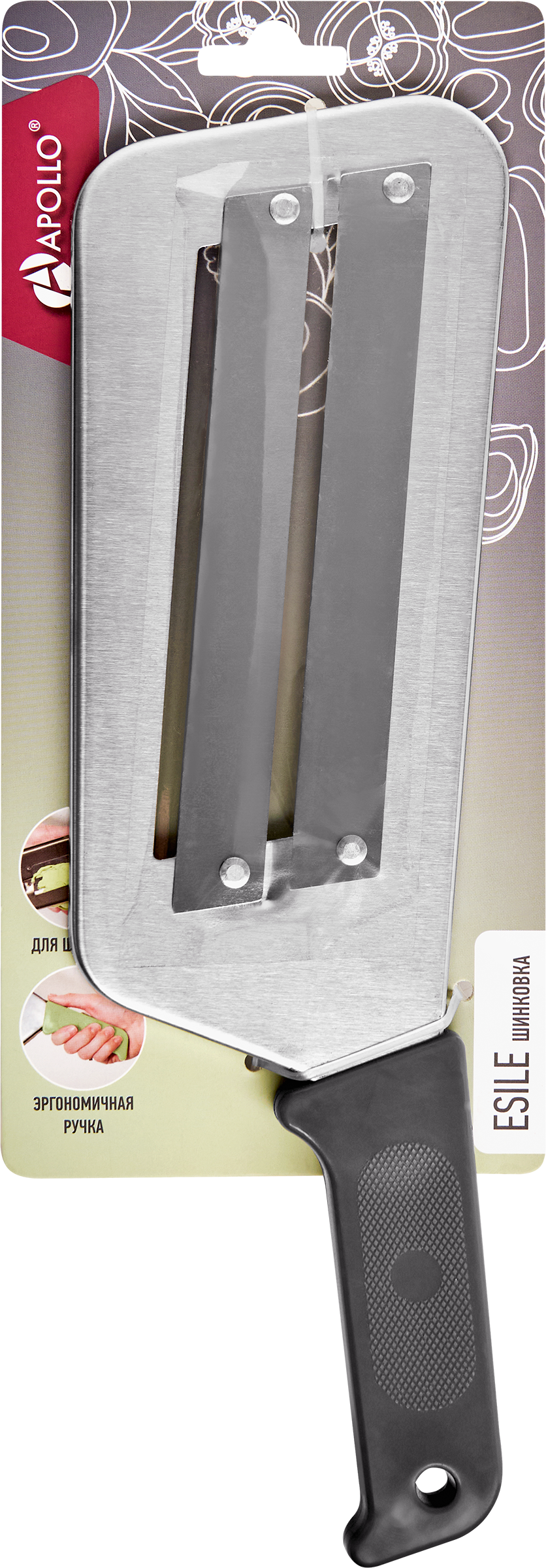 Изображение товара Шинковка APOLLO Esile нержавеющая сталь пластик 28х7см для нарезки продуктов