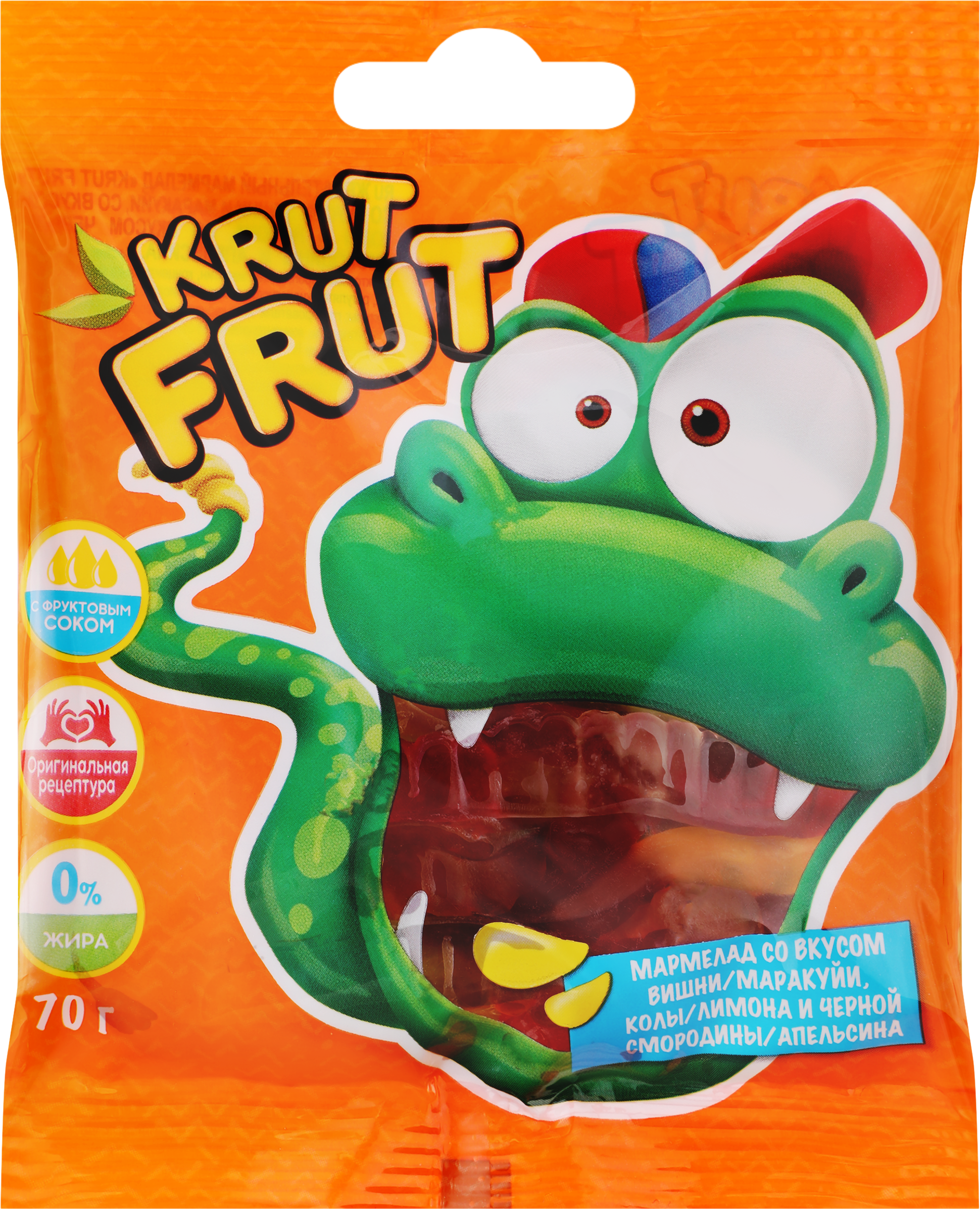 Изображение товара Мармелад жевательный KRUTFRUT Змейка 70г