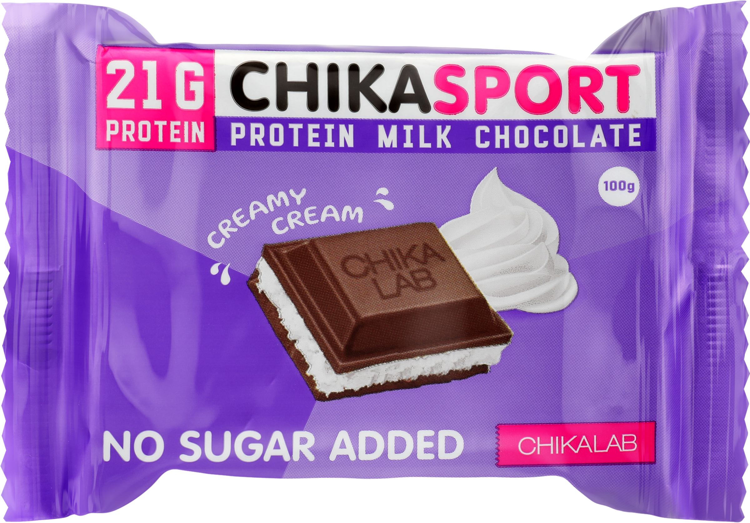 Изображение товара Шоколад молочный CHIKALAB со сливочной начинкой, 100г