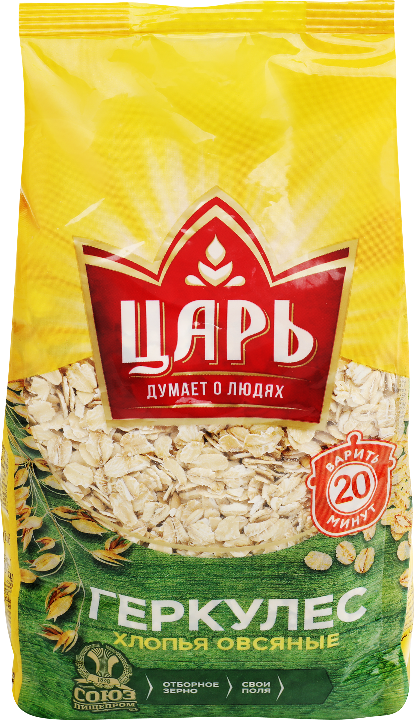 Изображение товара Хлопья овсяные ЦАРЬ Геркулес, 400г