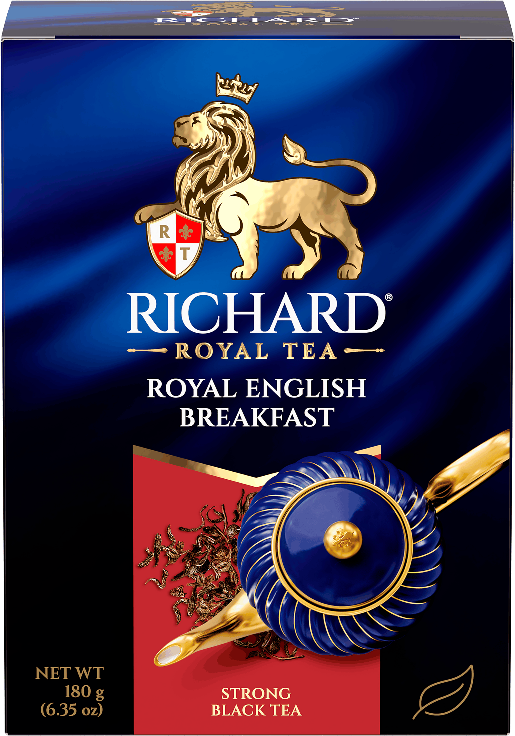 Изображение товара Черный листовой чай RICHARD Royal English Breakfast 180г из Кении Индии и Цейлона