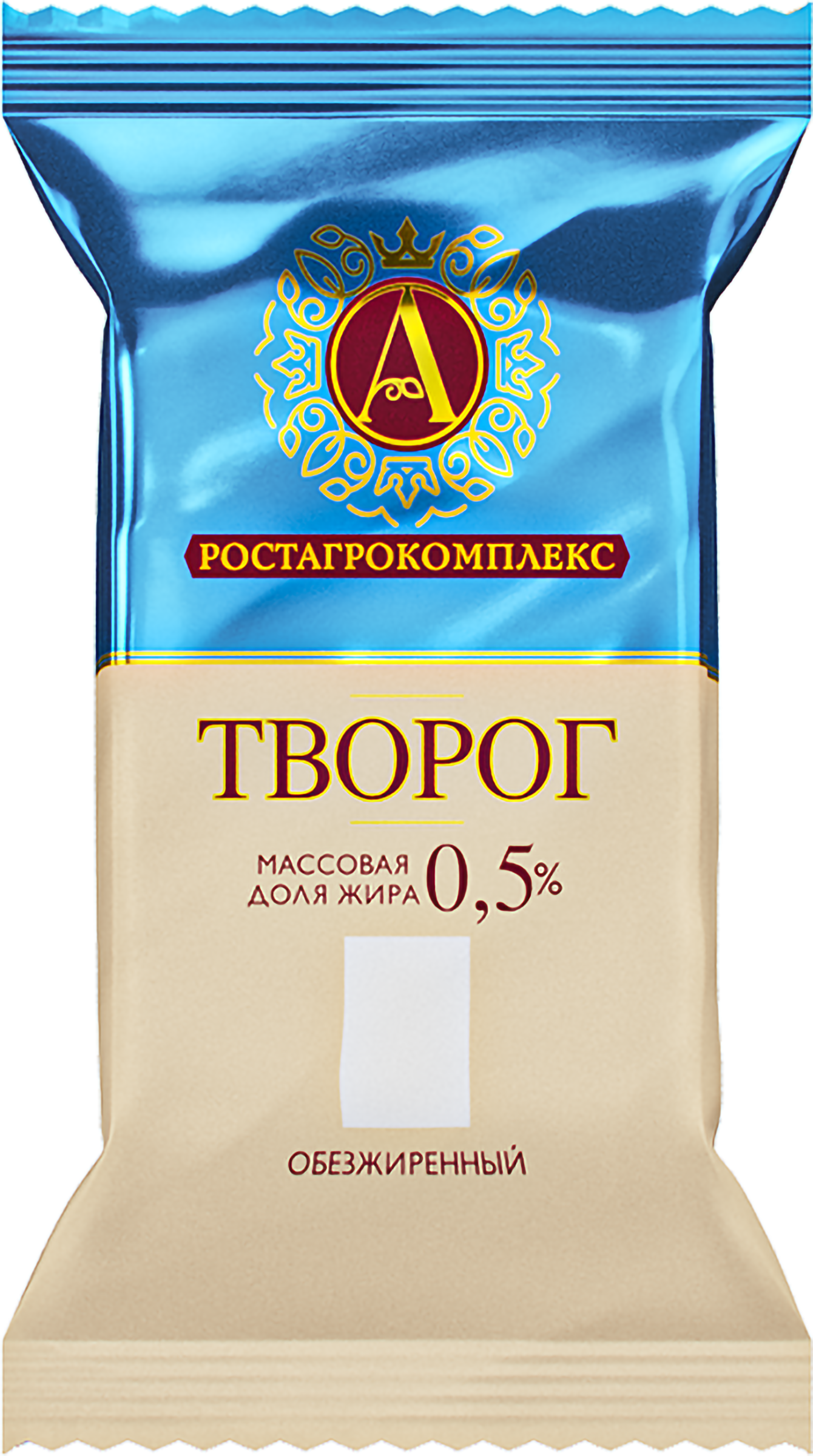 Изображение товара Творог А.РОСТАГРОКОМПЛЕКС обезжиренный, без змж, 180г