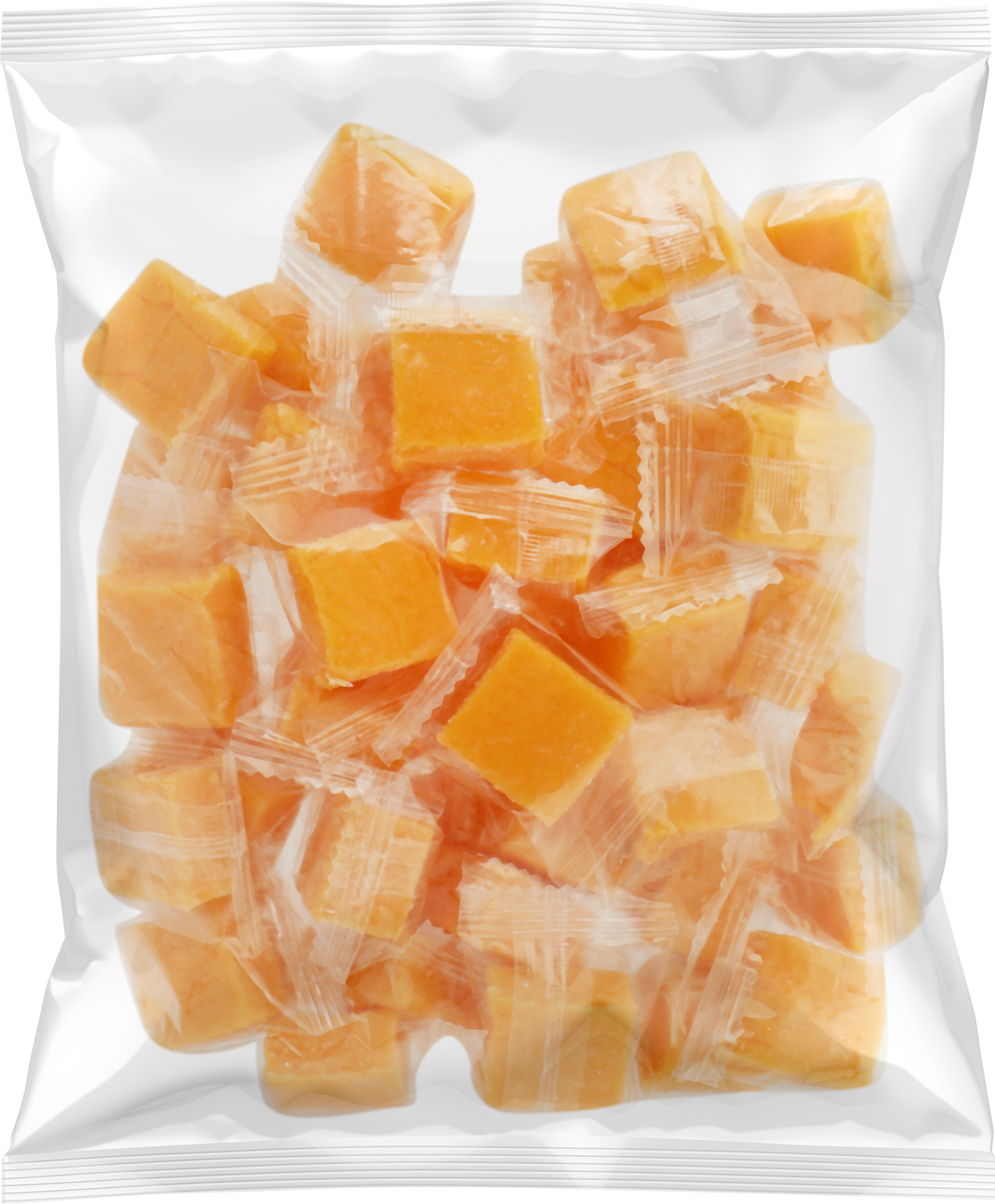 Изображение товара Манго кубики, сушеные, фасованные по весу, 1-й сорт