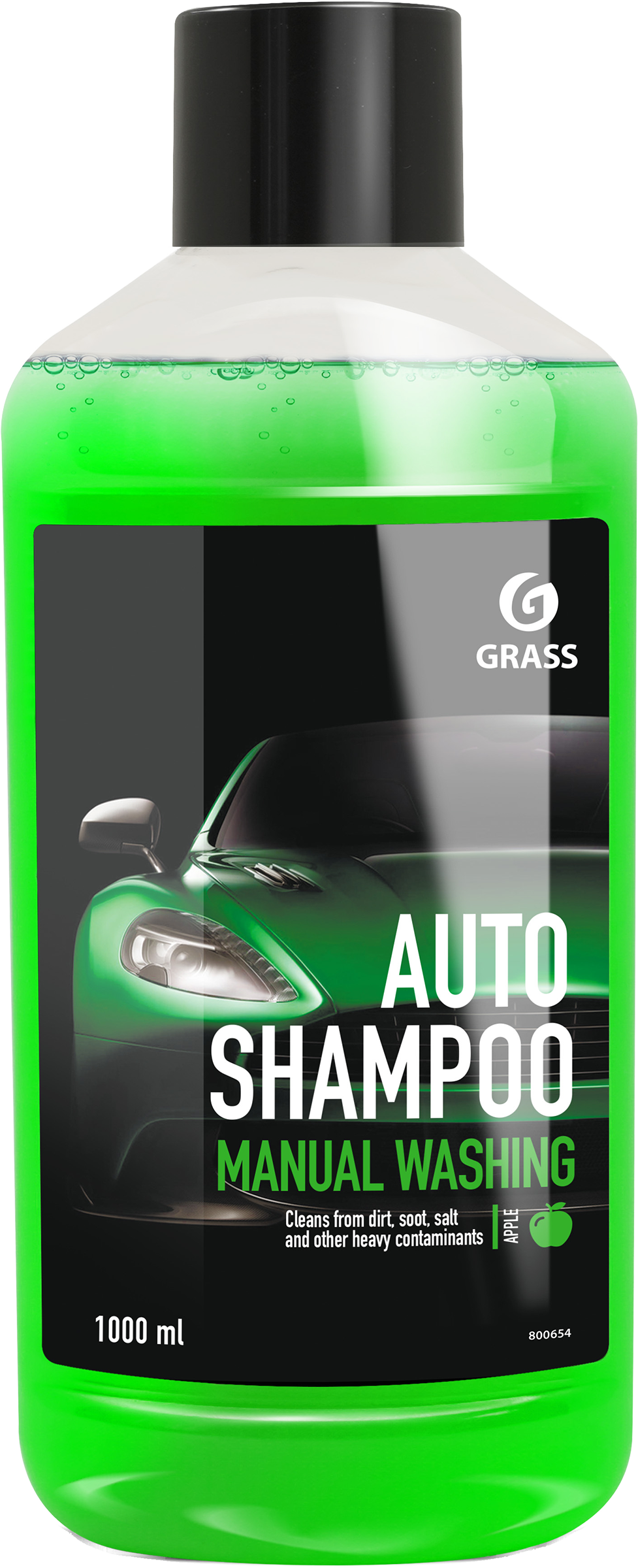 Изображение товара Автошампунь для ручной мойки GRASS Universal с ароматом яблока 1л