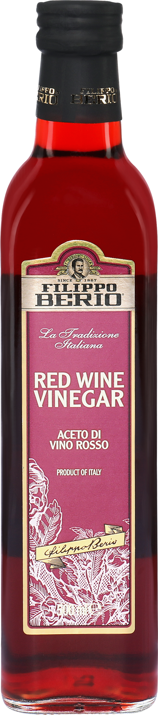 Изображение товара Уксус винный FILIPPO BERIO красный, 500мл