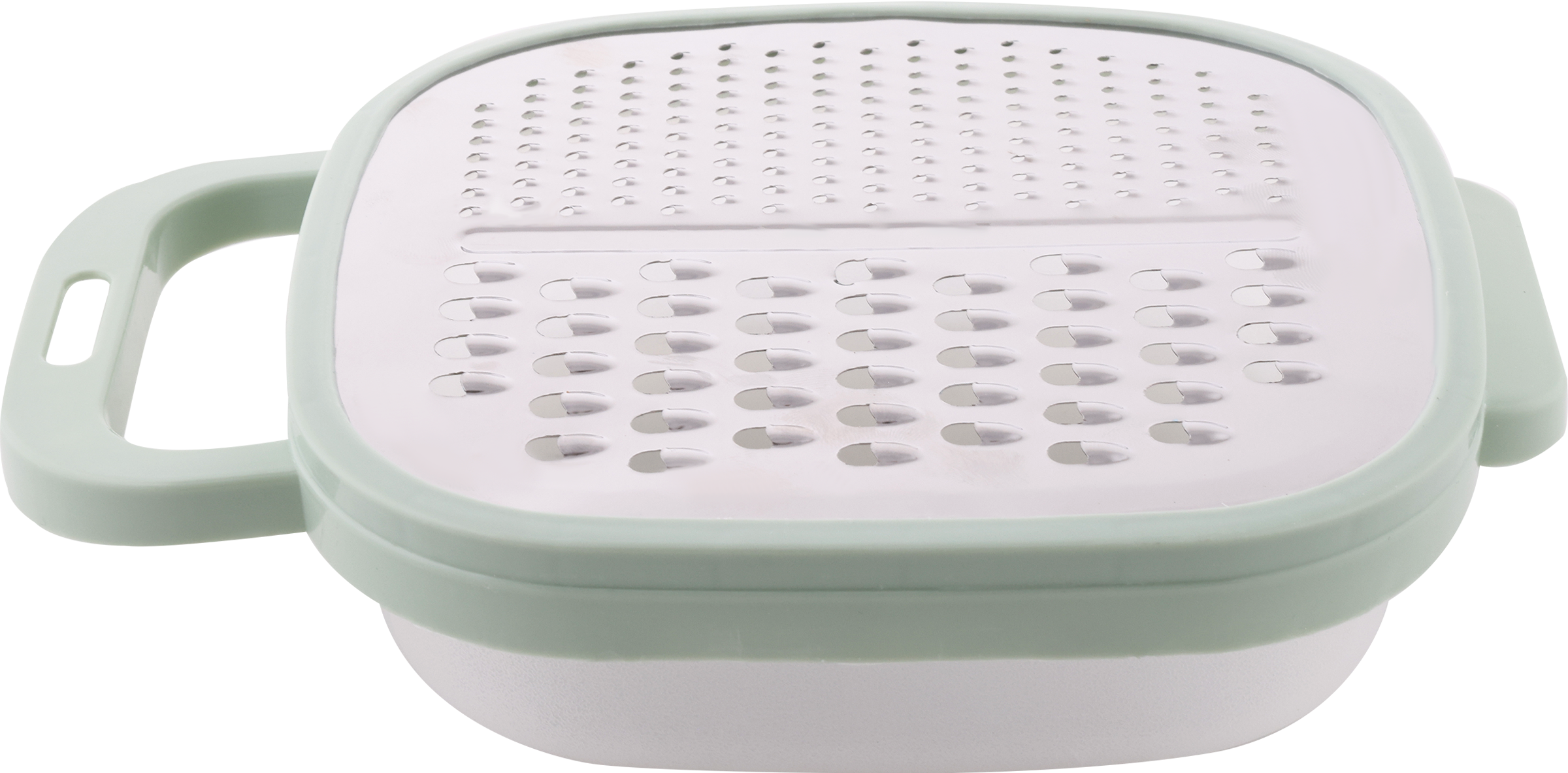 Изображение товара Терка HOMECLUB Ordinario, c контейнером и ручкой, нержавеющая сталь, пластик, полипропилен