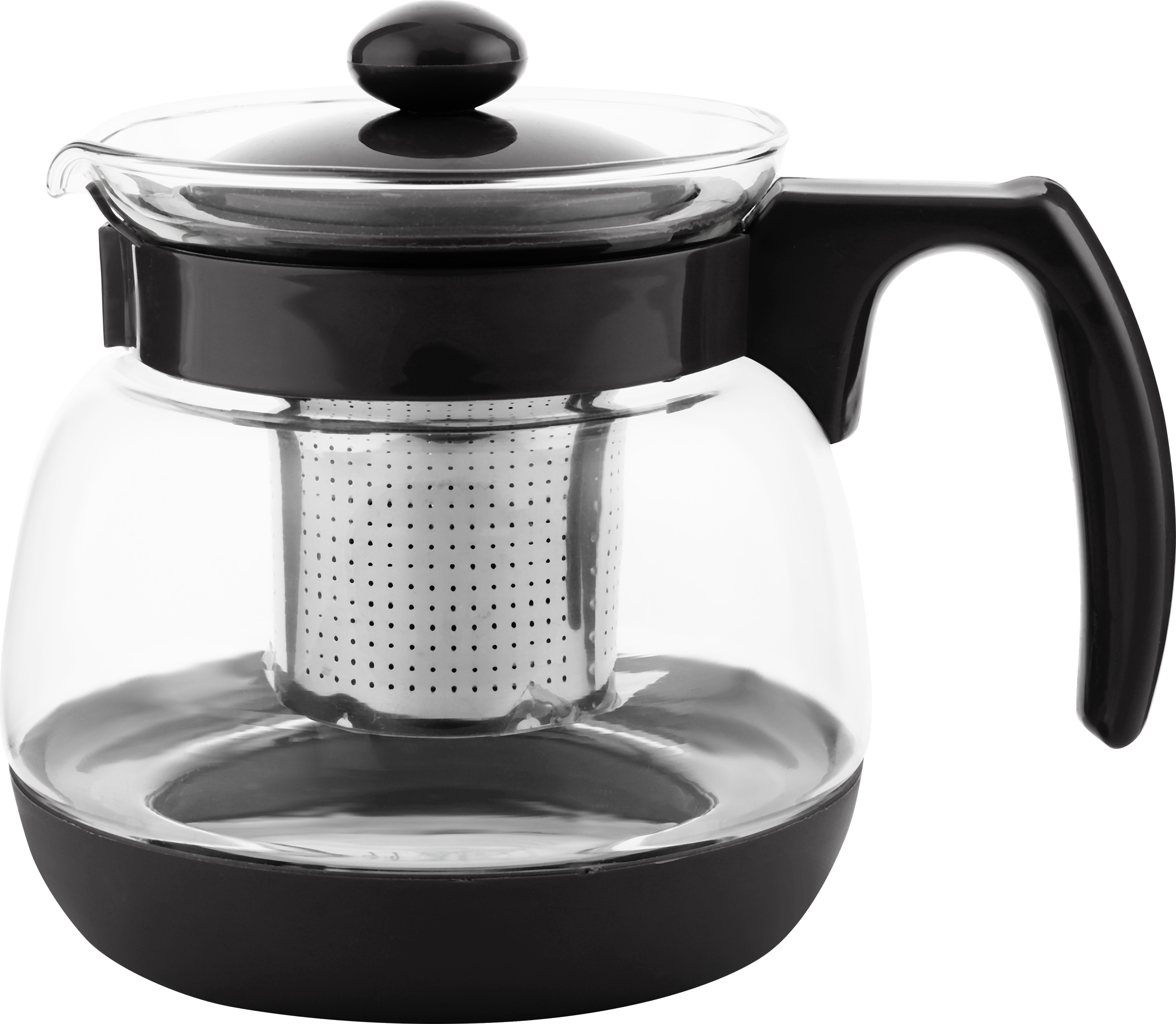 Изображение товара Чайник заварочный HOMECLUB Mint, боросиликатное стекло, пластик, 1000мл