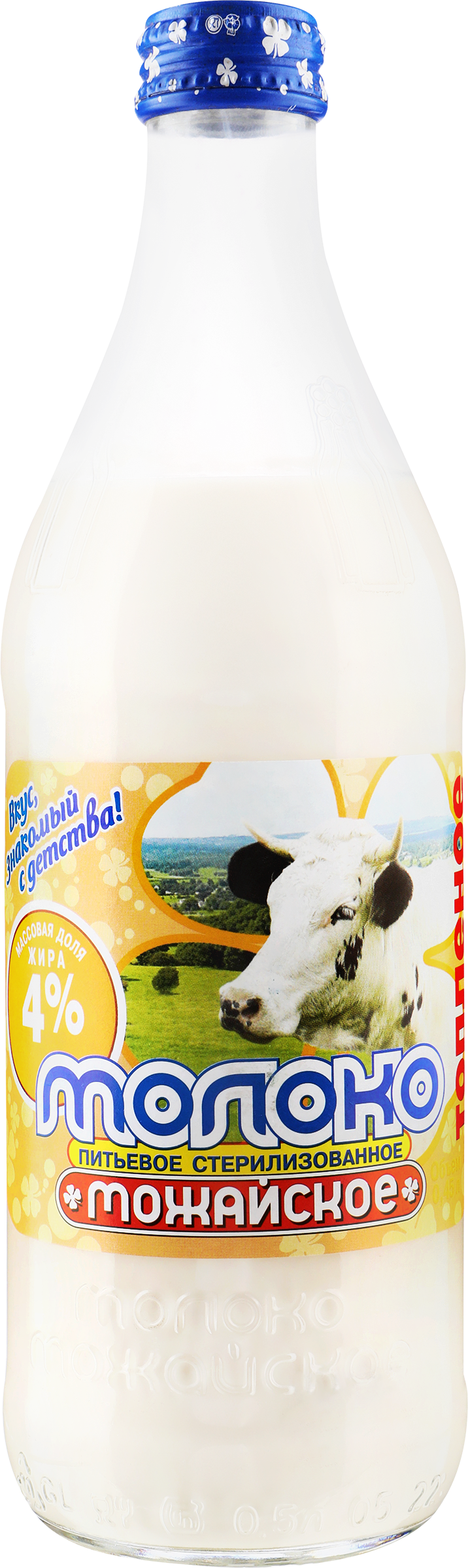 Изображение товара Молоко стерилизованное топленое МОЖАЙСКОЕ 4%, без змж, 450мл