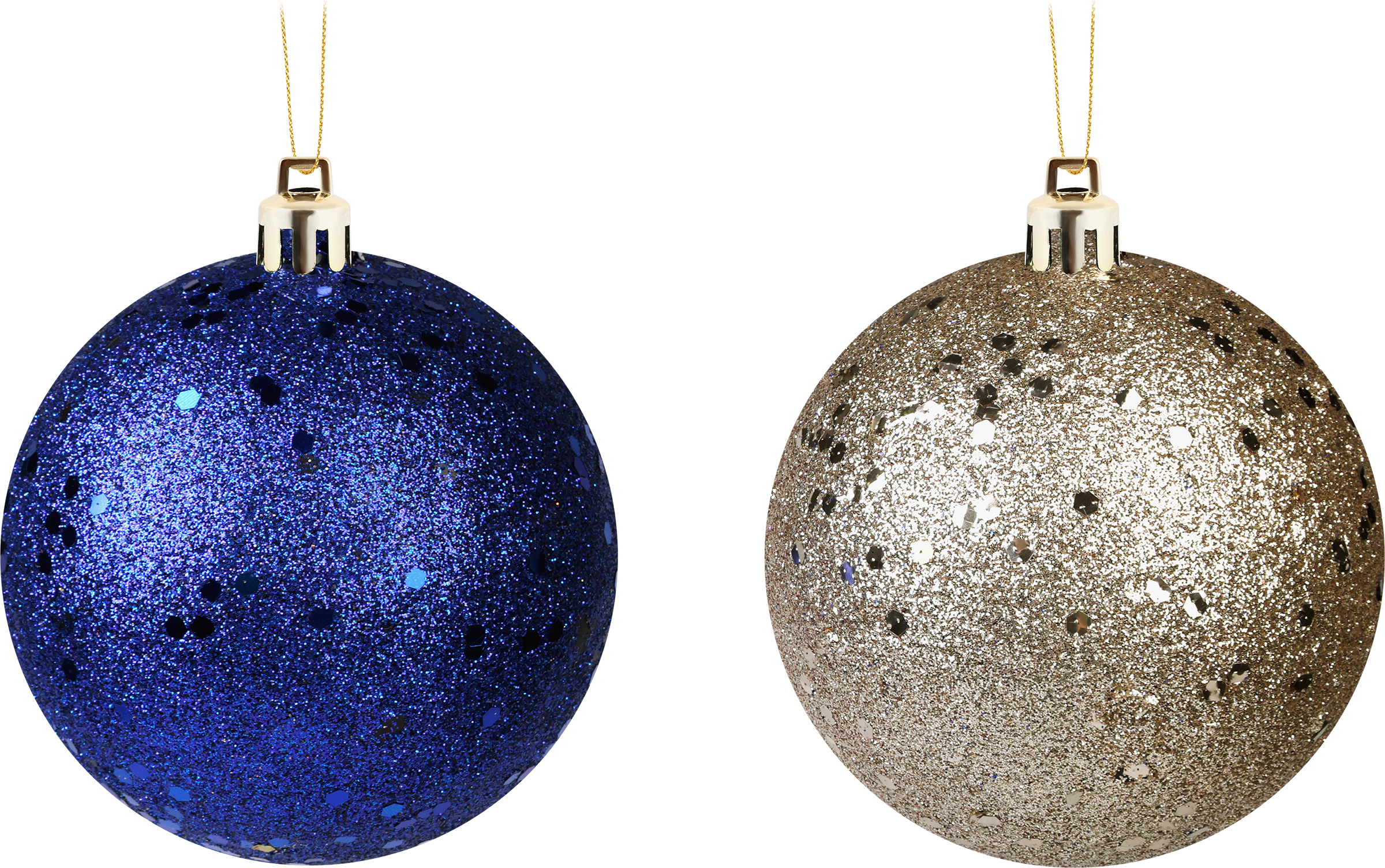 Изображение товара Ёлочный шар HOMECLUB d=8см с блестками сверкающий пластиковый дизайн