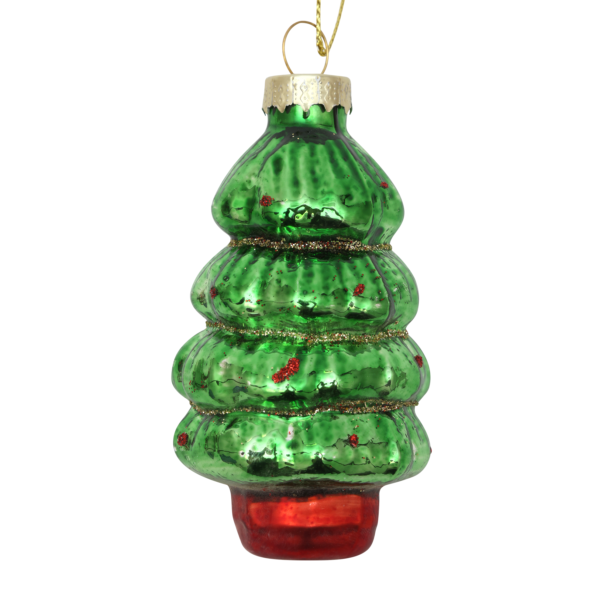 Изображение товара Новогодняя фигура HOMECLUB 7см стекло красно-зеленая