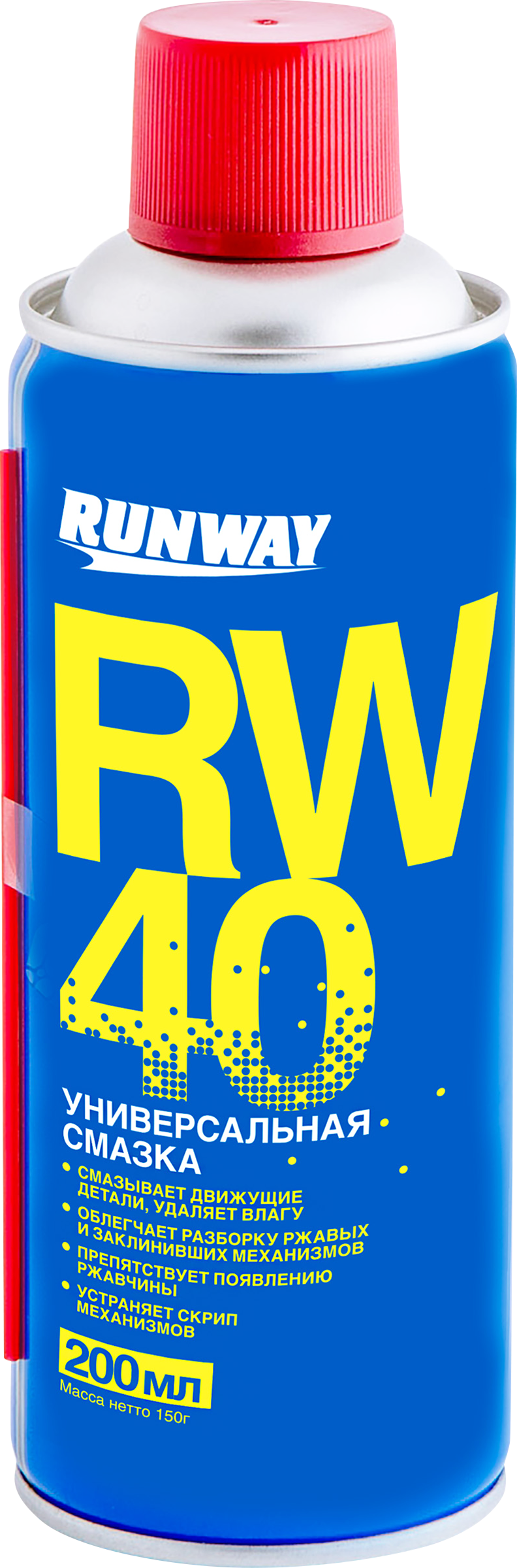 Изображение товара Смазка RUNWAY RW-40 аэрозоль 200мл для защиты и смазки деталей