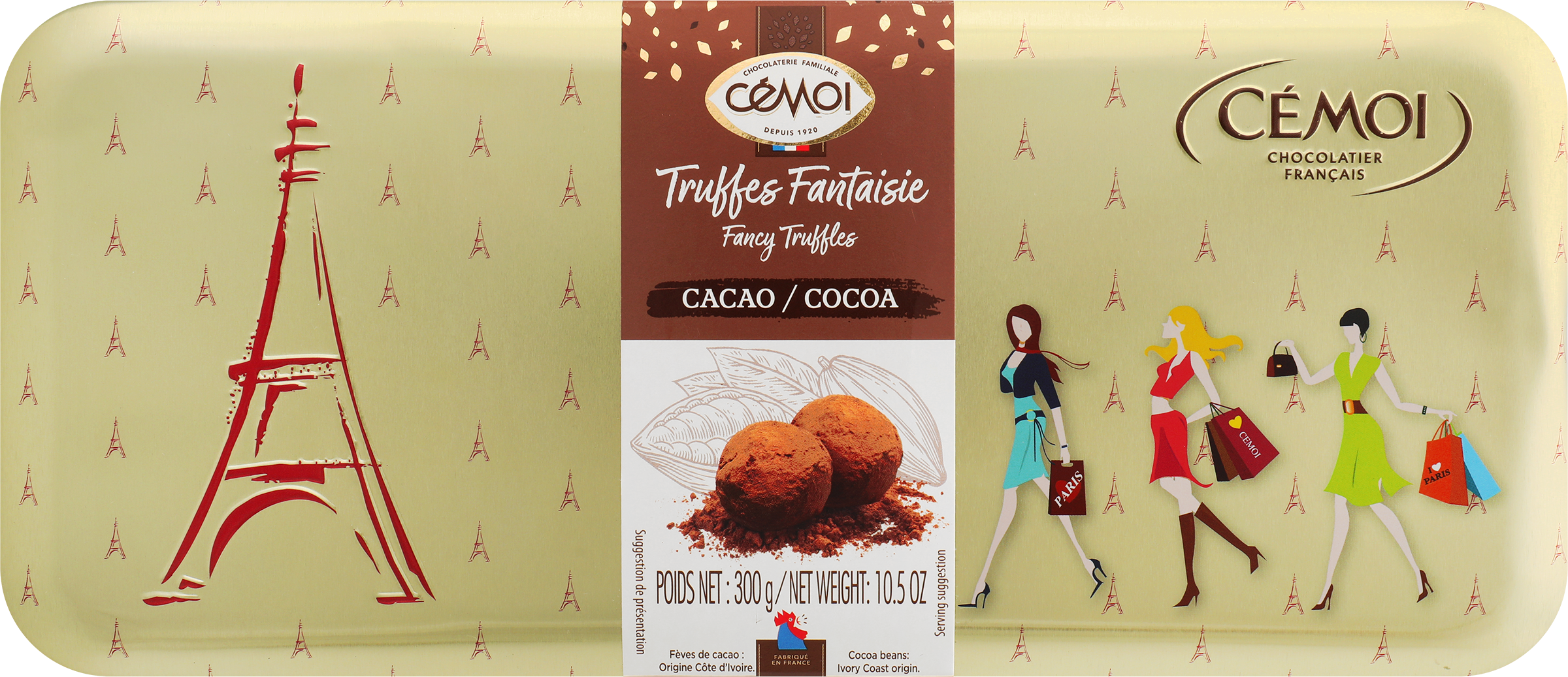 Изображение товара Конфеты шоколадные CEMOI Фантазия трюфели классические, 300г