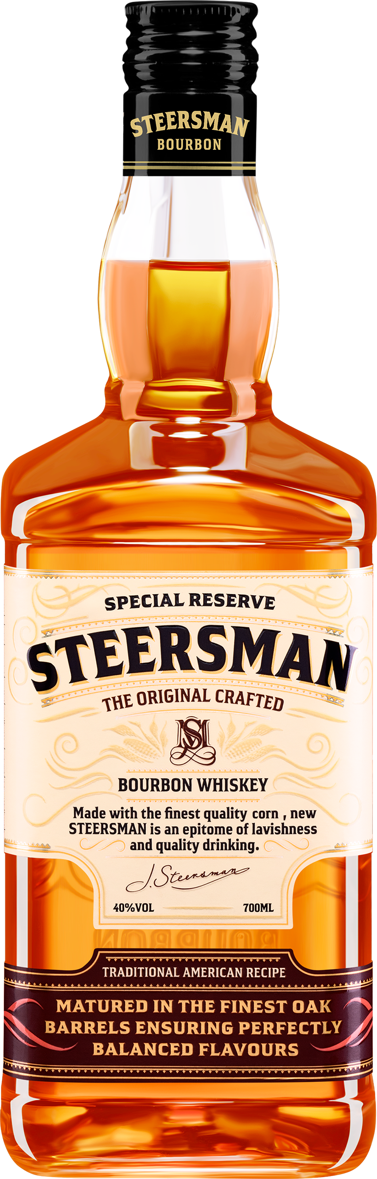 Изображение товара Виски STEERSMAN Зерновой 40% 0.7л — качественный российский напиток для ценителей