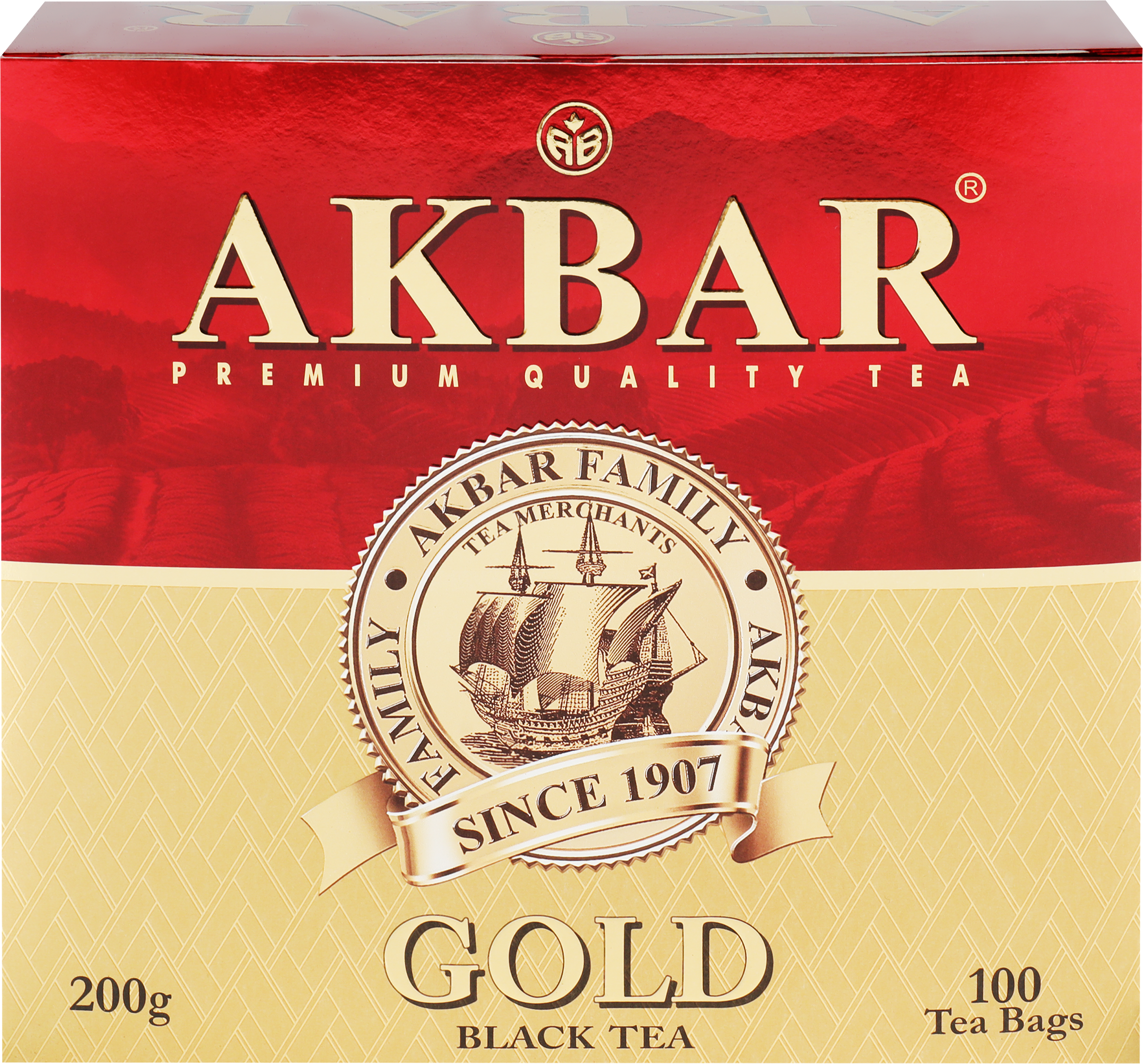 Изображение товара Чай черный AKBAR Голд цейлонский, 100пак