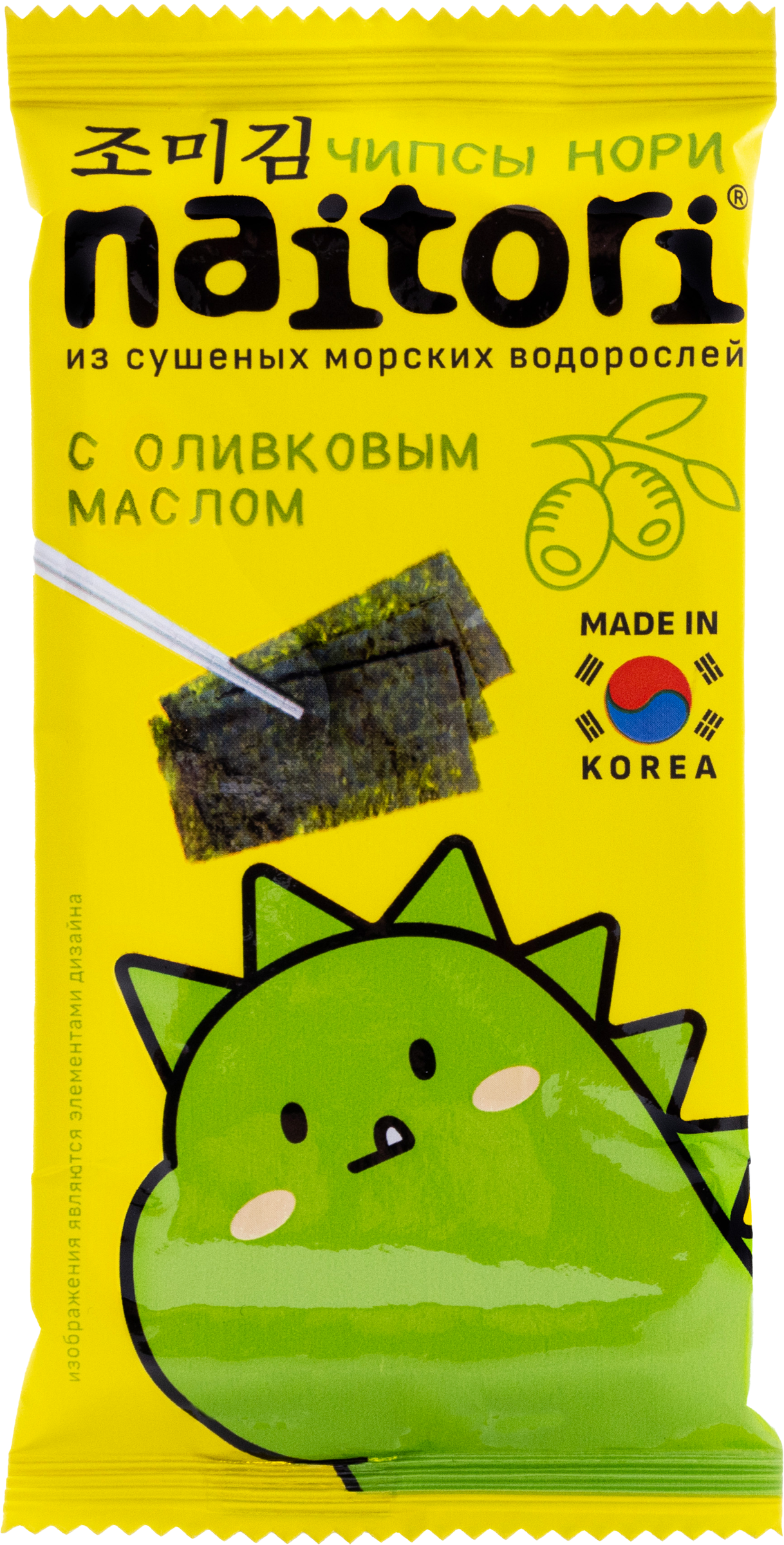 Изображение товара Чипсы нори NAITORI с оливковым маслом, 3г