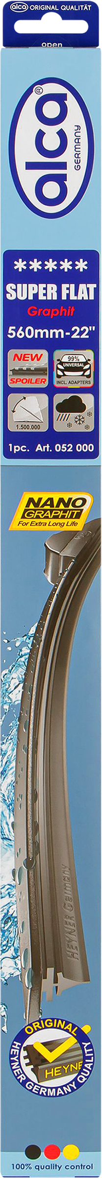 Изображение товара Щетка стеклоочистителя ALCA Super Flat бескаркасная 22/56см для автомобиля