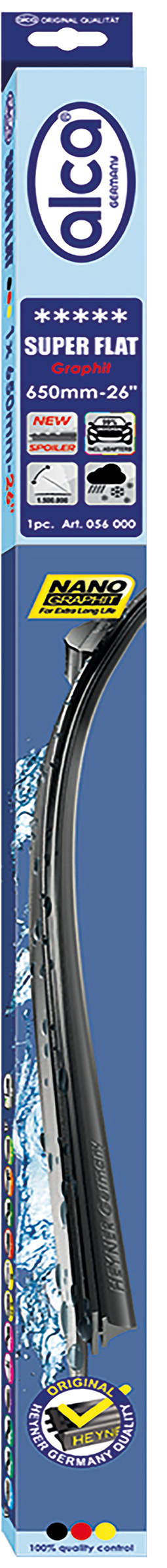 Изображение товара Бескаркасная щетка стеклоочистителя ALCA Super Flat 26/65 см Арт 056000