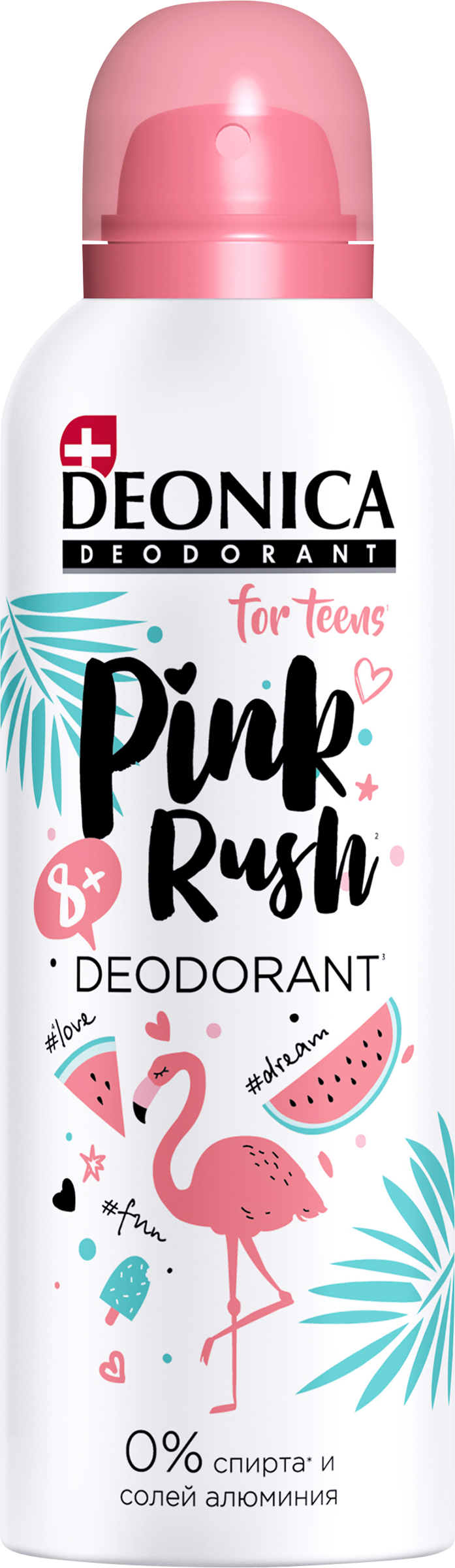 Изображение товара Дезодорант-спрей подростковый DEONICA For Teens Pink Rush, 125мл