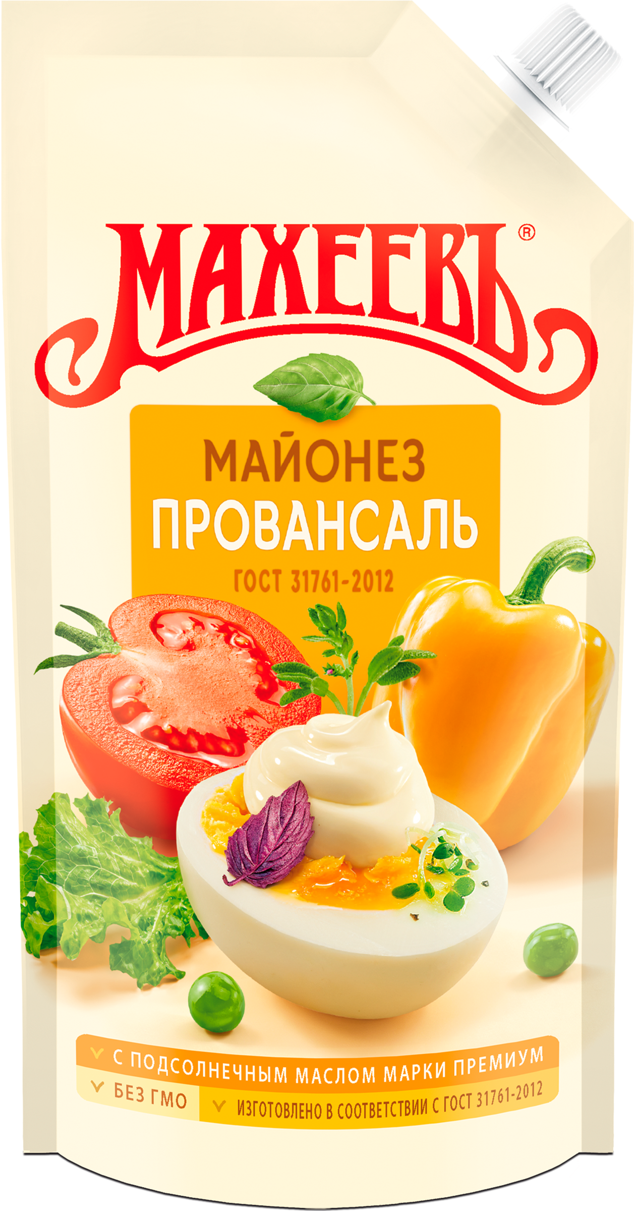 Изображение товара Майонез МАХЕЕВЪ Провансаль 67% 190г традиционный соус для салатов и маринадов
