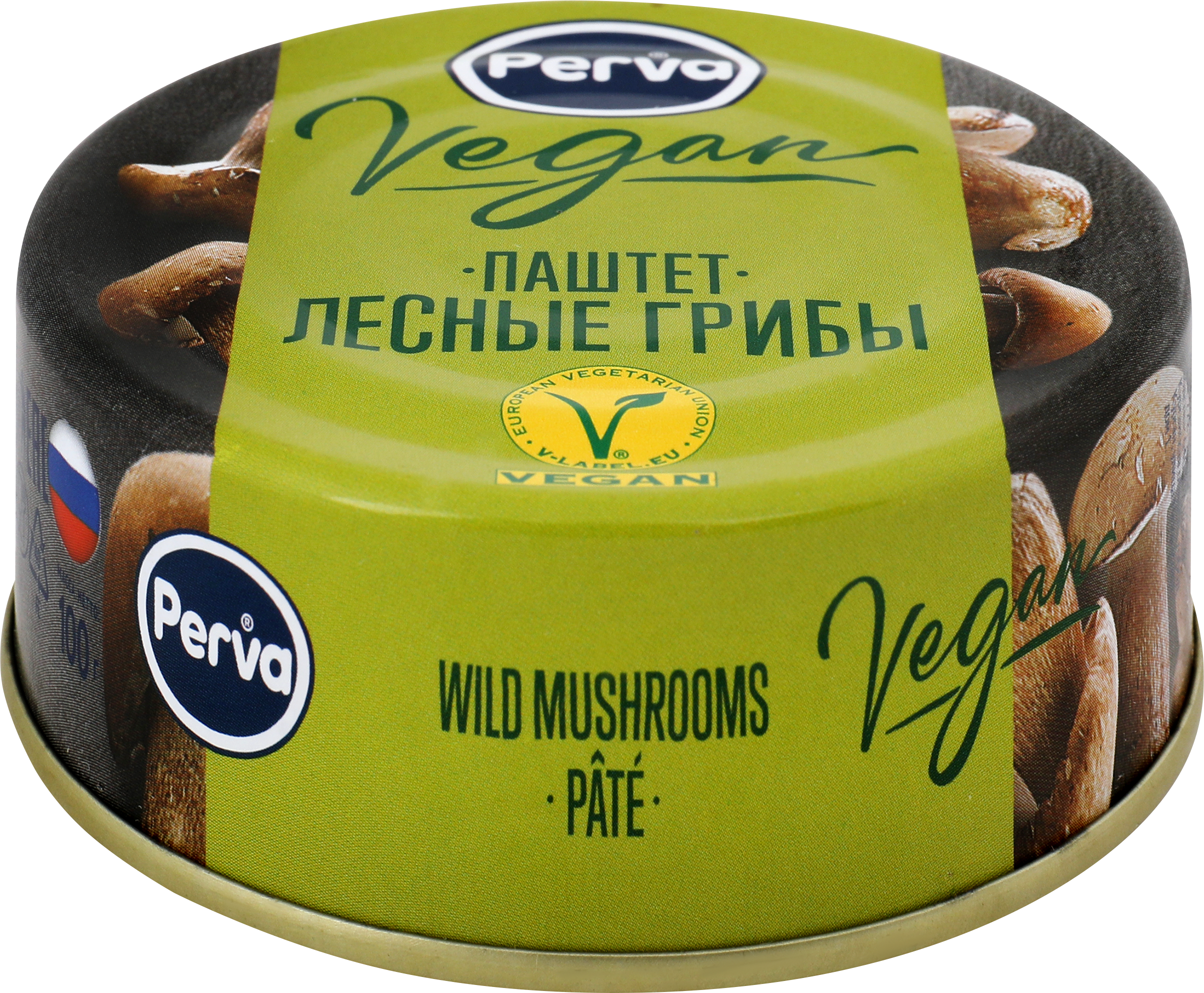 Изображение товара Паштет PERVA Extra Vegan, с лесными грибами, 100г
