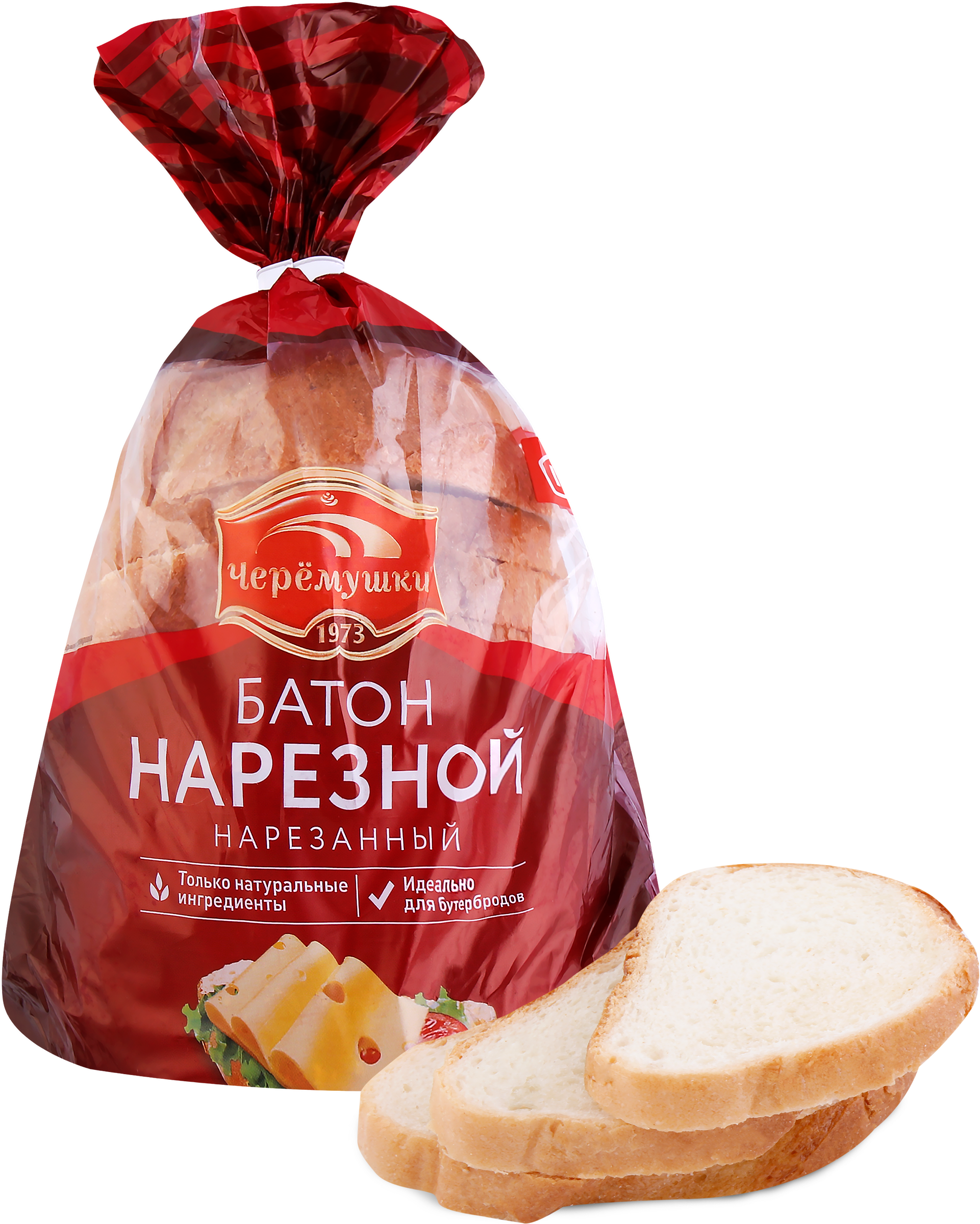 Изображение товара Батон ЧЕРЕМУШКИ Нарезной, высший сорт, в нарезке, 200г