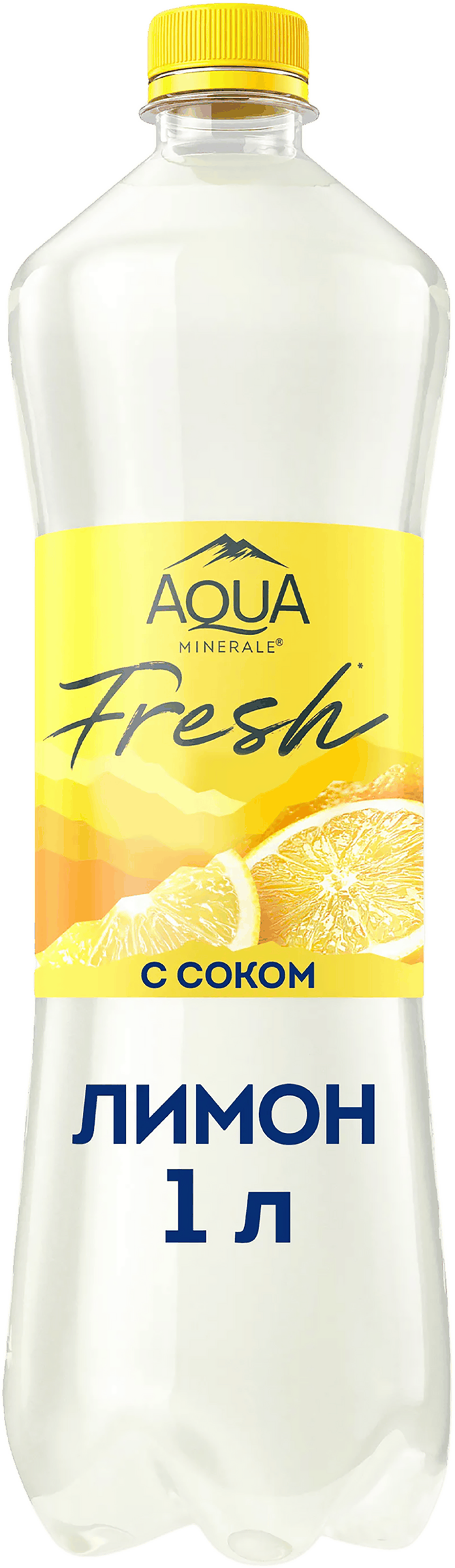 Изображение товара Вода питьевая AQUA MINERALE Juicy Лимон негазированная 1л с фруктовым вкусом