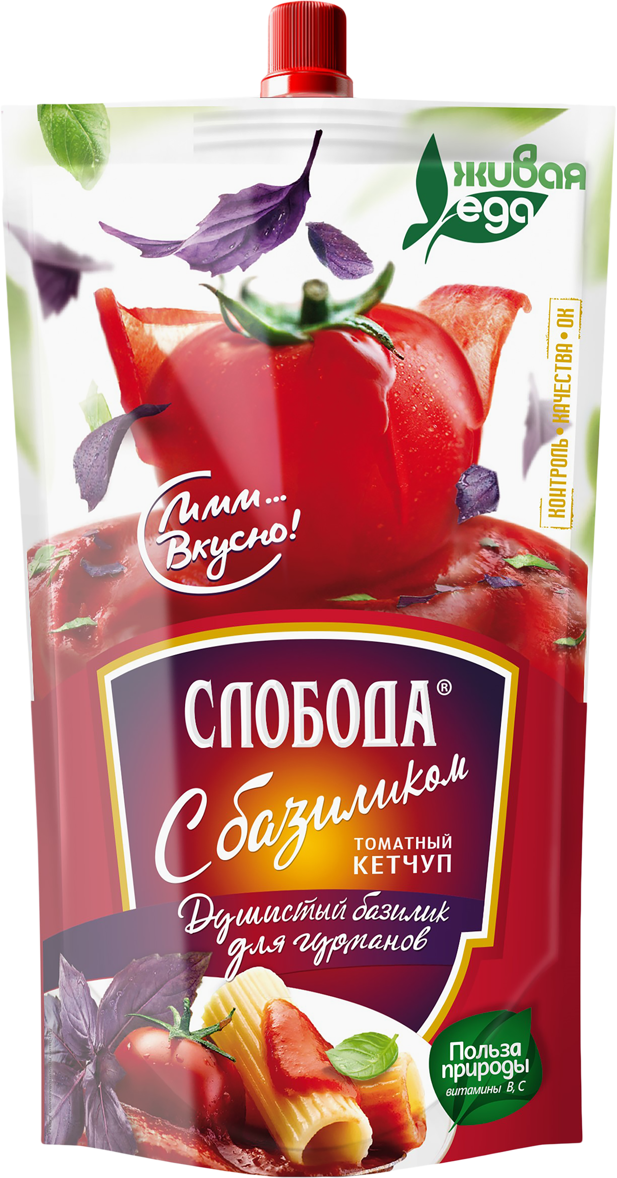 Изображение товара Кетчуп СЛОБОДА с базиликом, 320г