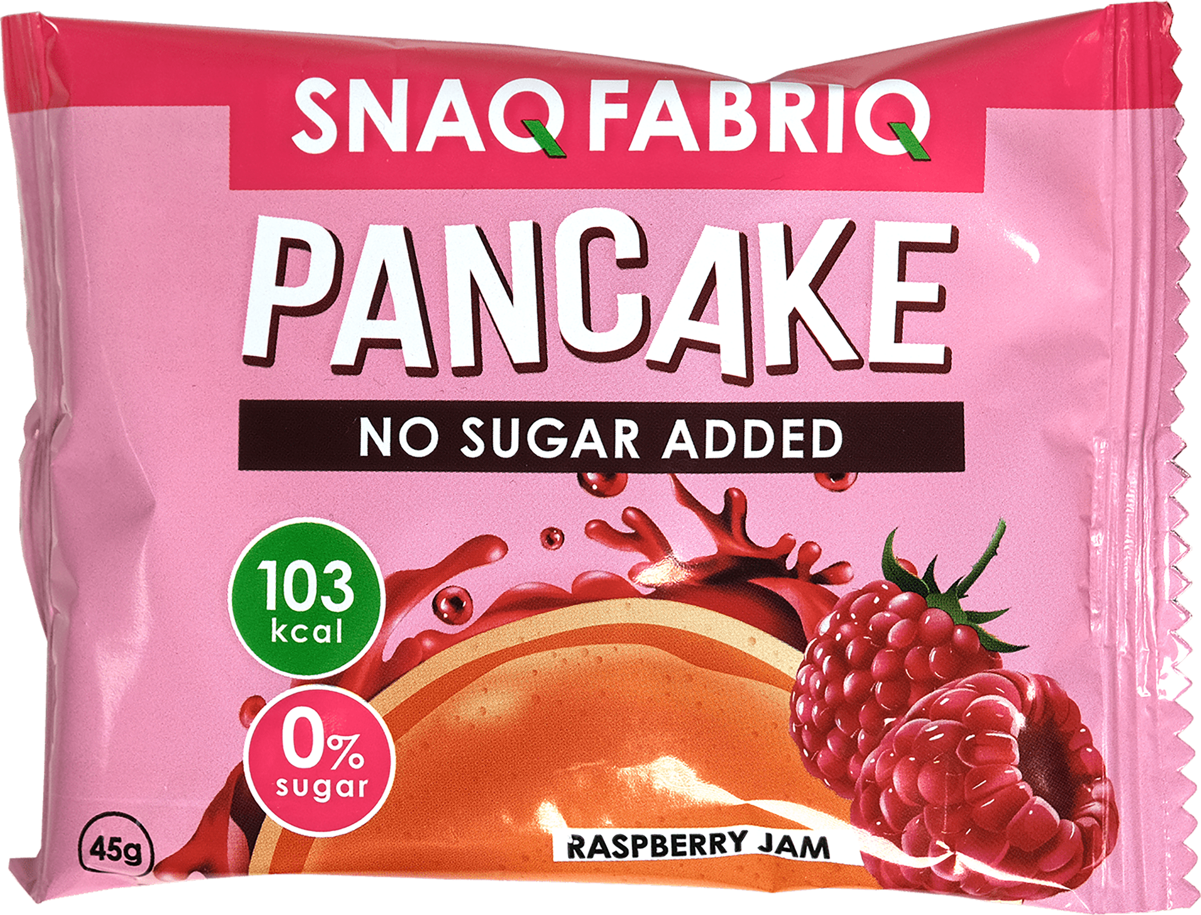 Изображение товара Панкейк SNAQ FABRIQ с начинкой малиновый джем, неглазированный, 45г