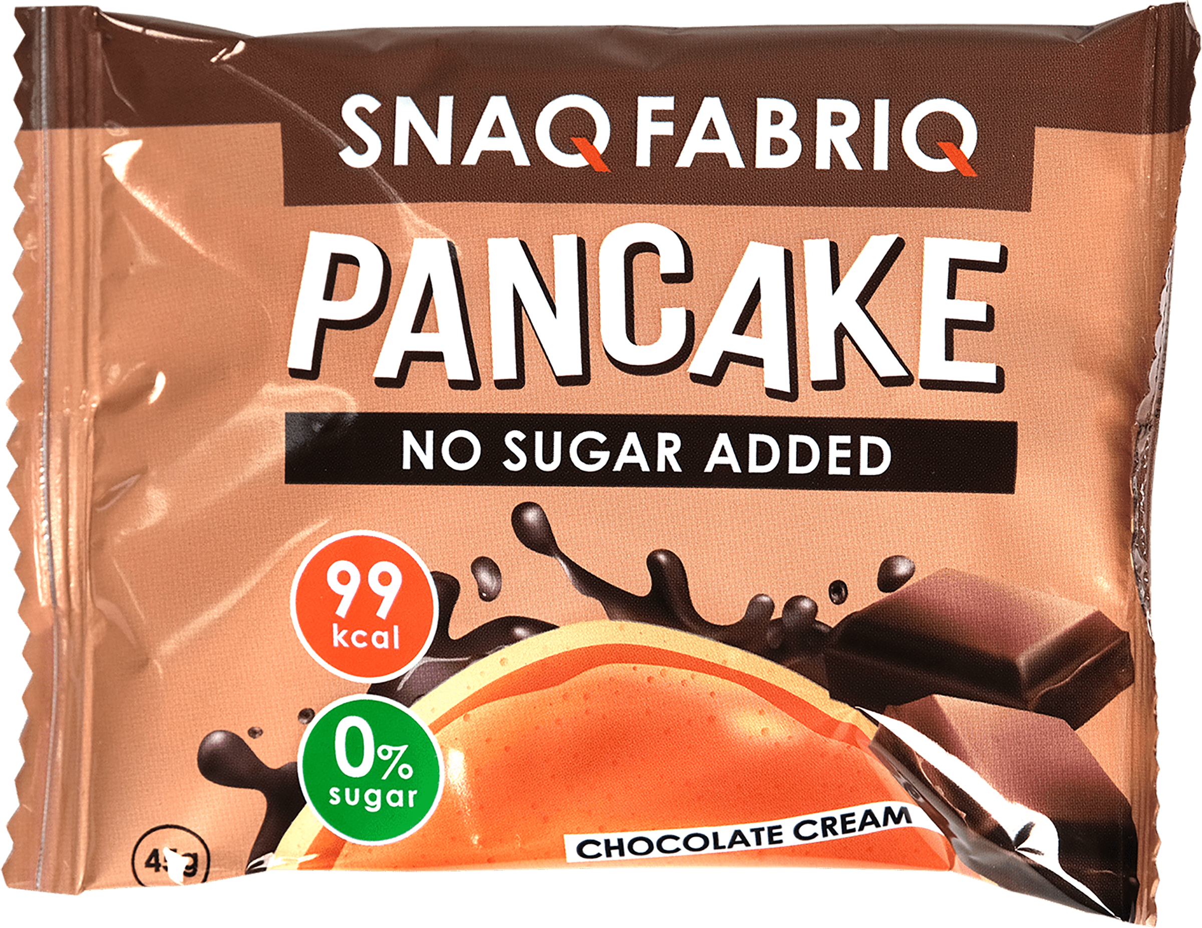 Изображение товара Панкейк SNAQ FABRIQ с начинкой нежный шоколад, неглазированный, 45г