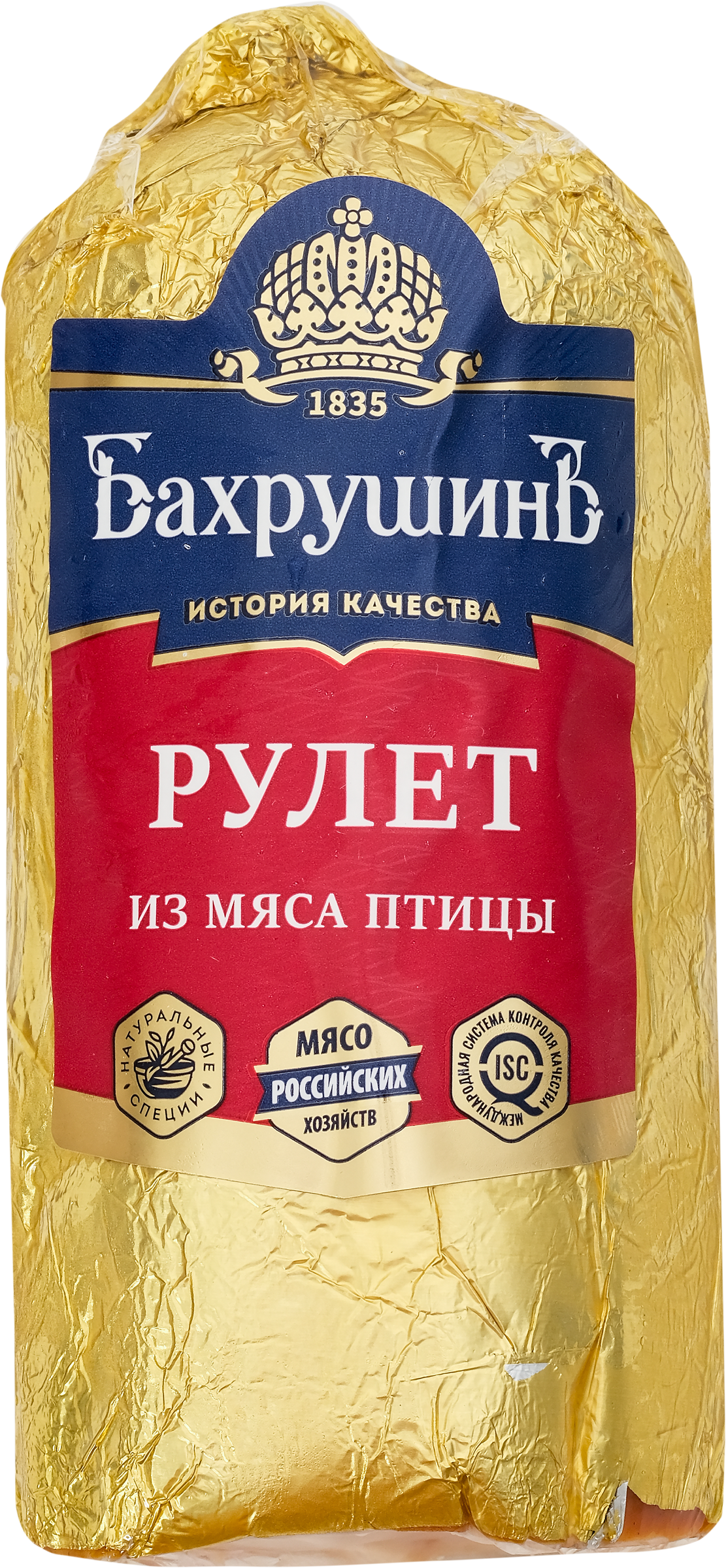 Изображение товара Рулет вареный куриный БАХРУШИНЪ, 300г