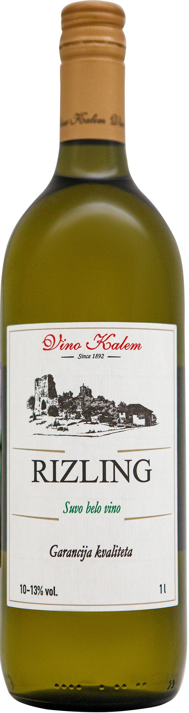 Изображение товара Вино VINO KALEM Рислинг белое сухое 1л Сербия