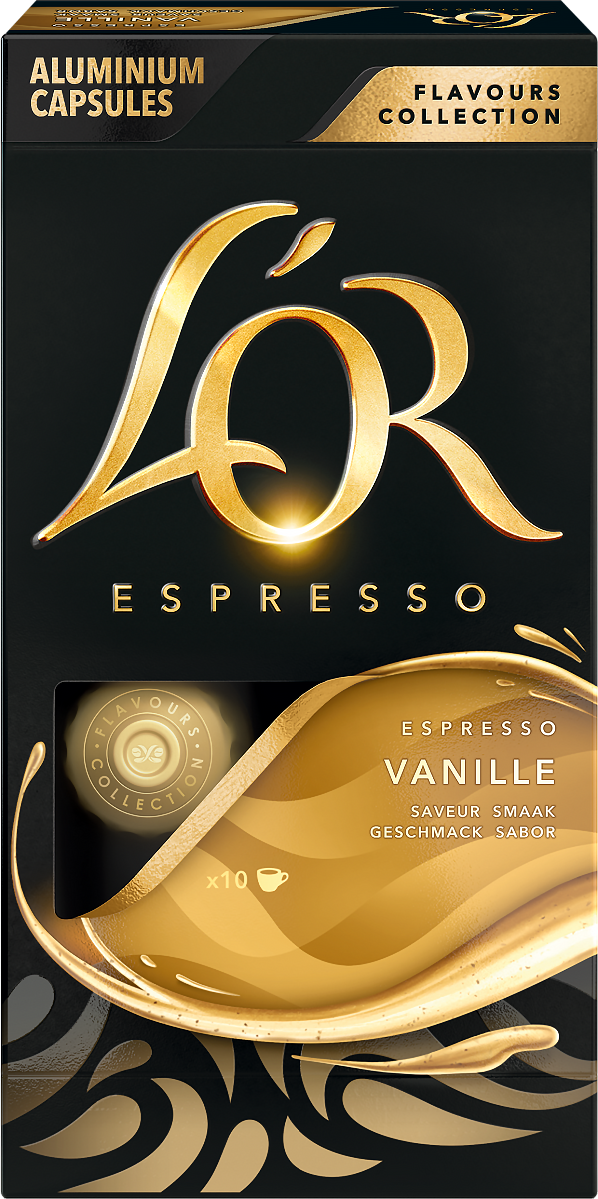 Изображение товара Кофе молотый в капсулах L'OR Espresso Vanilla с ароматом ванили натуральный жареный, 10кап