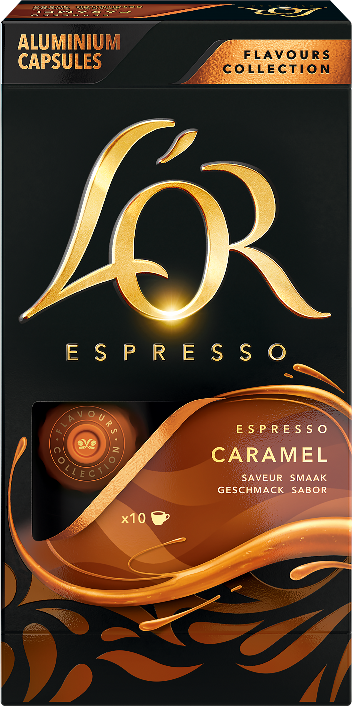 Изображение товара Кофе молотый в капсулах L'OR Espresso Caramel с ароматом карамели натуральный жареный, 10кап