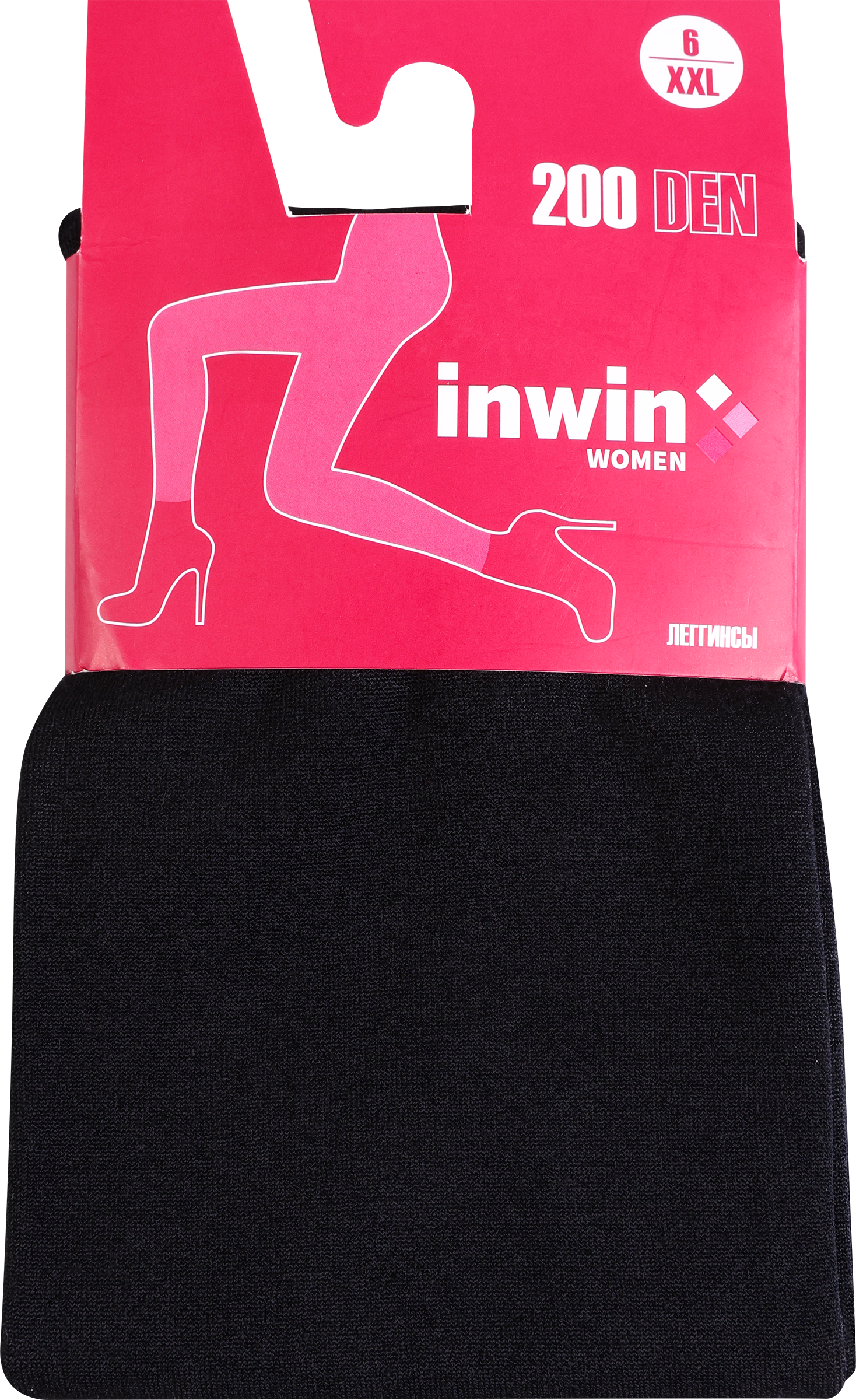 Изображение товара Леггинсы женские INWIN 200 den черные модель WS097-L