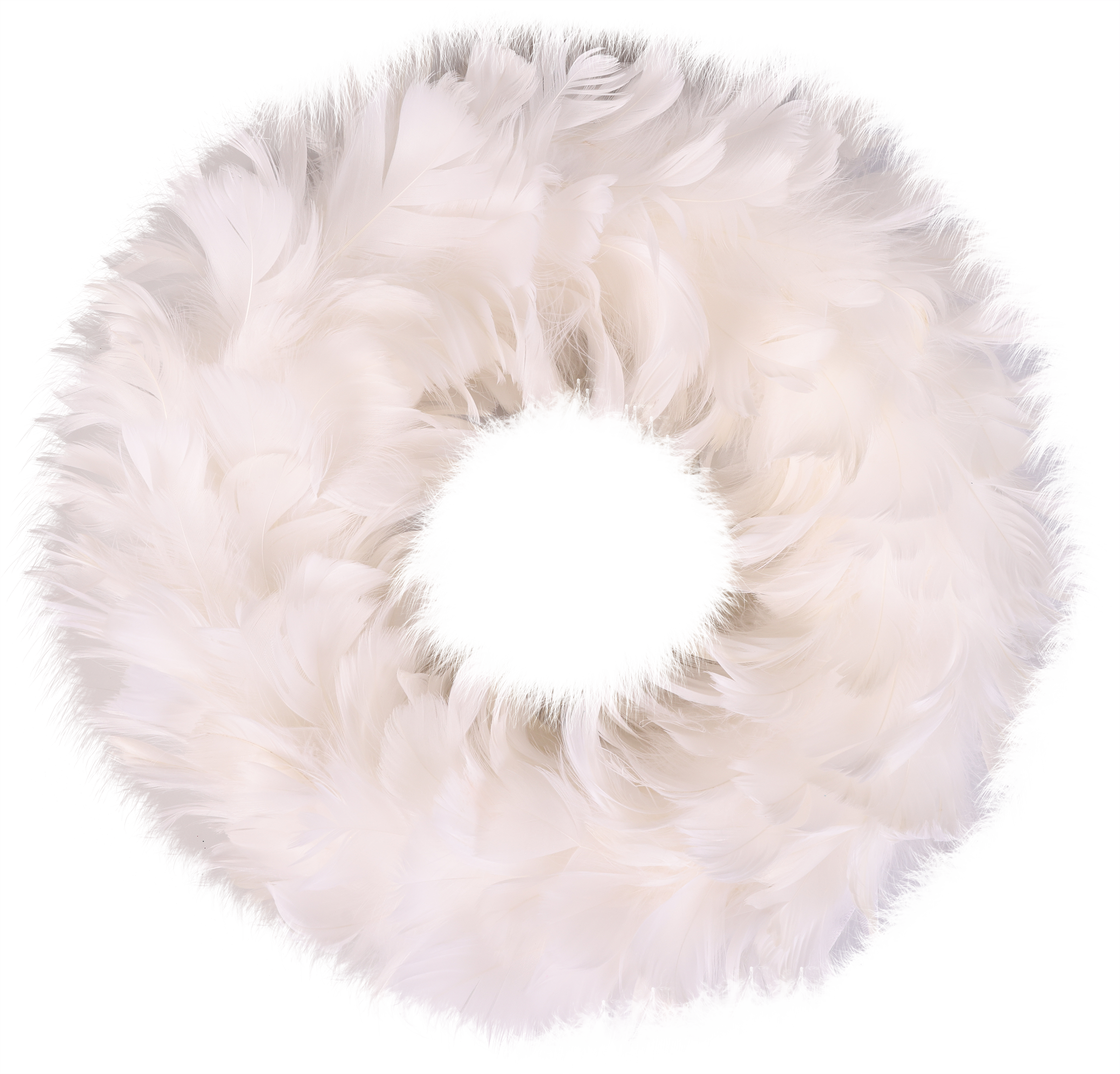 Изображение товара Подвеска HOMECLUB Венок из перьев 33см белый