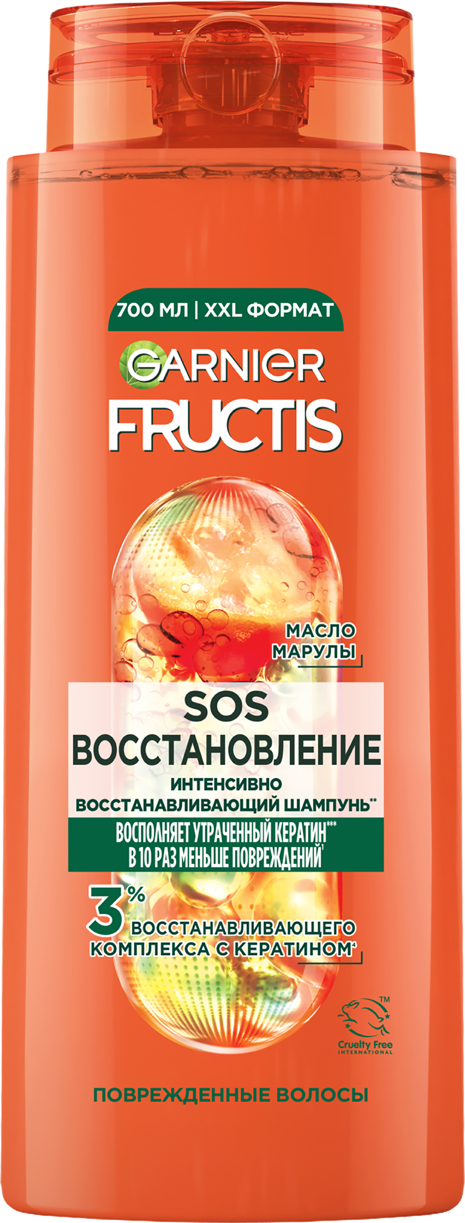 Изображение товара Шампунь для поврежденных волос FRUCTIS SOS Восстановление укрепляющий 700 мл