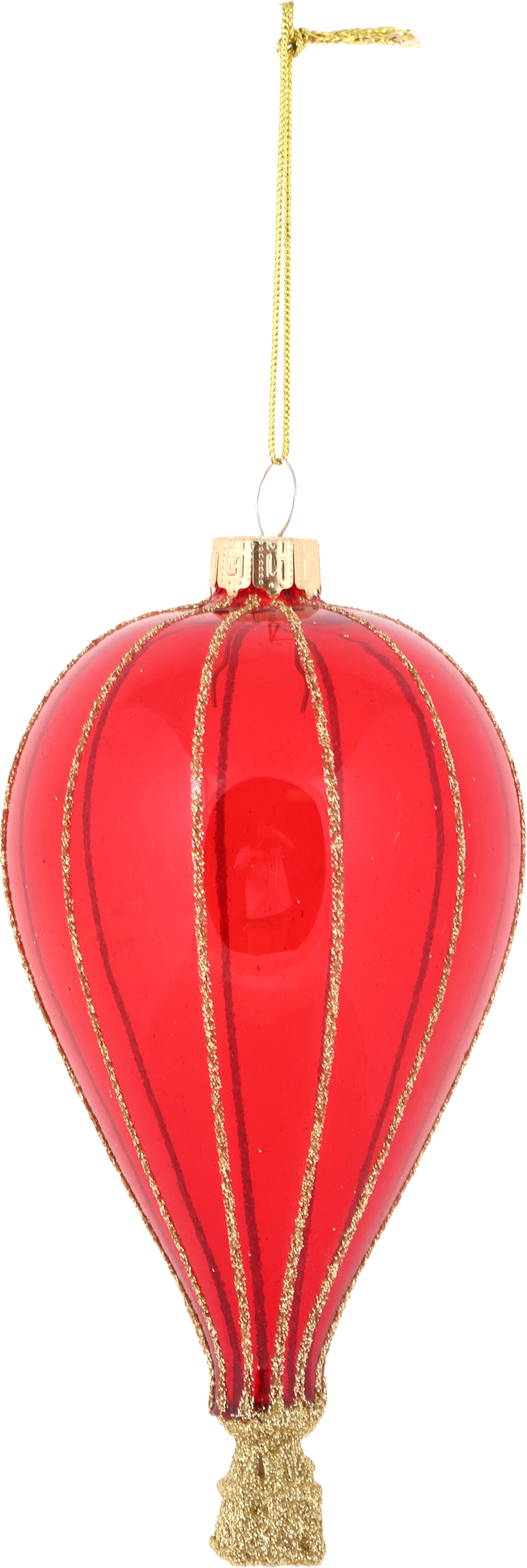 Изображение товара Украшение елочное HOMECLUB Воздушный шар из стекла d7х14см, ассортимент