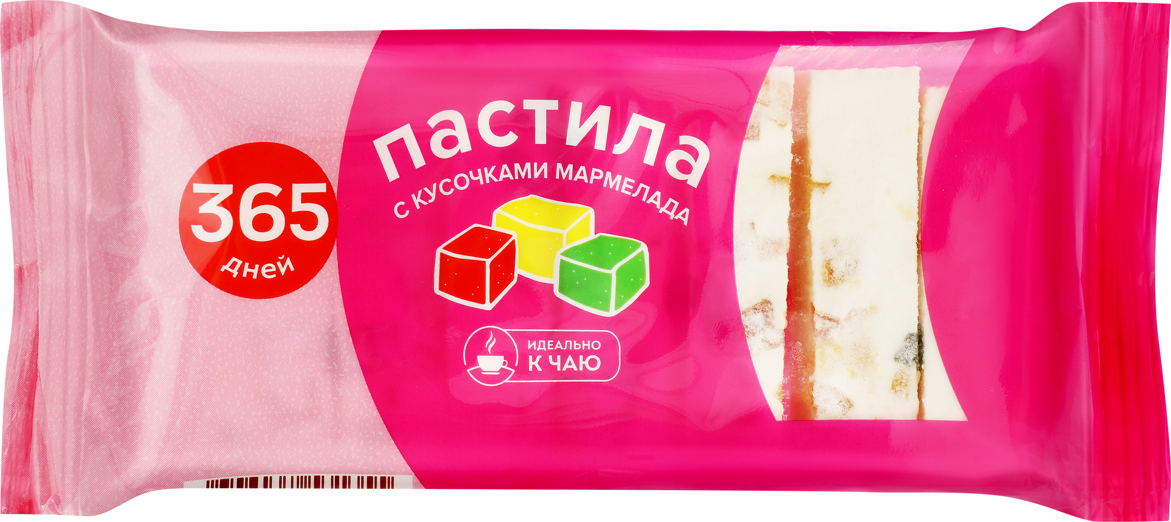 Изображение товара Пастила 365 ДНЕЙ с кусочками мармелада, 200г