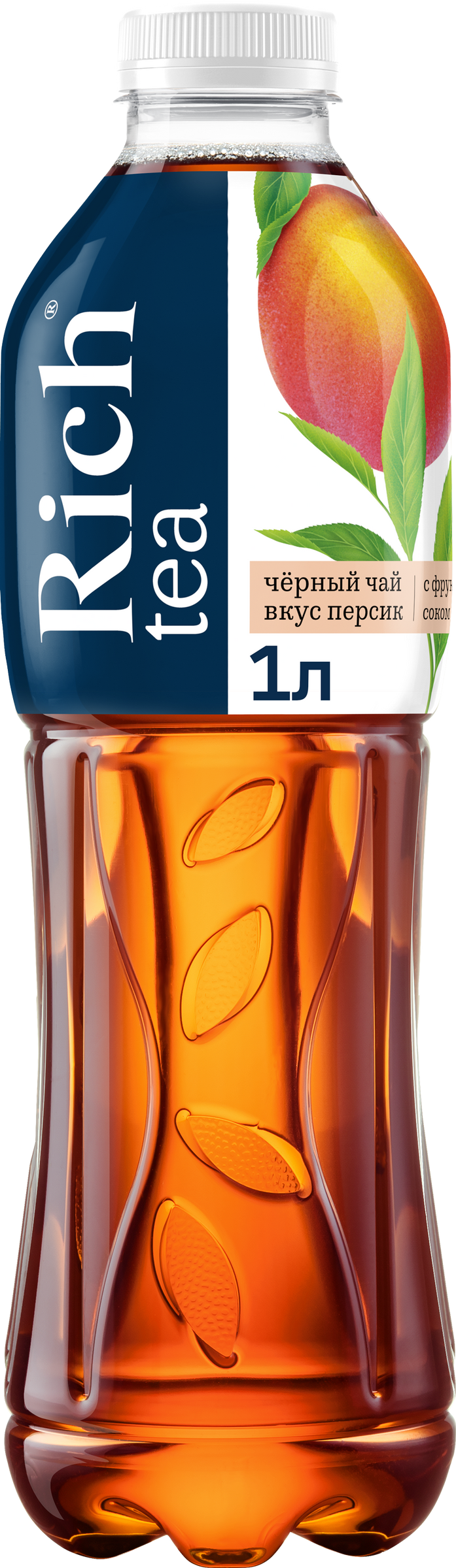 Изображение товара Напиток RICH Черный чай Персик, 1л