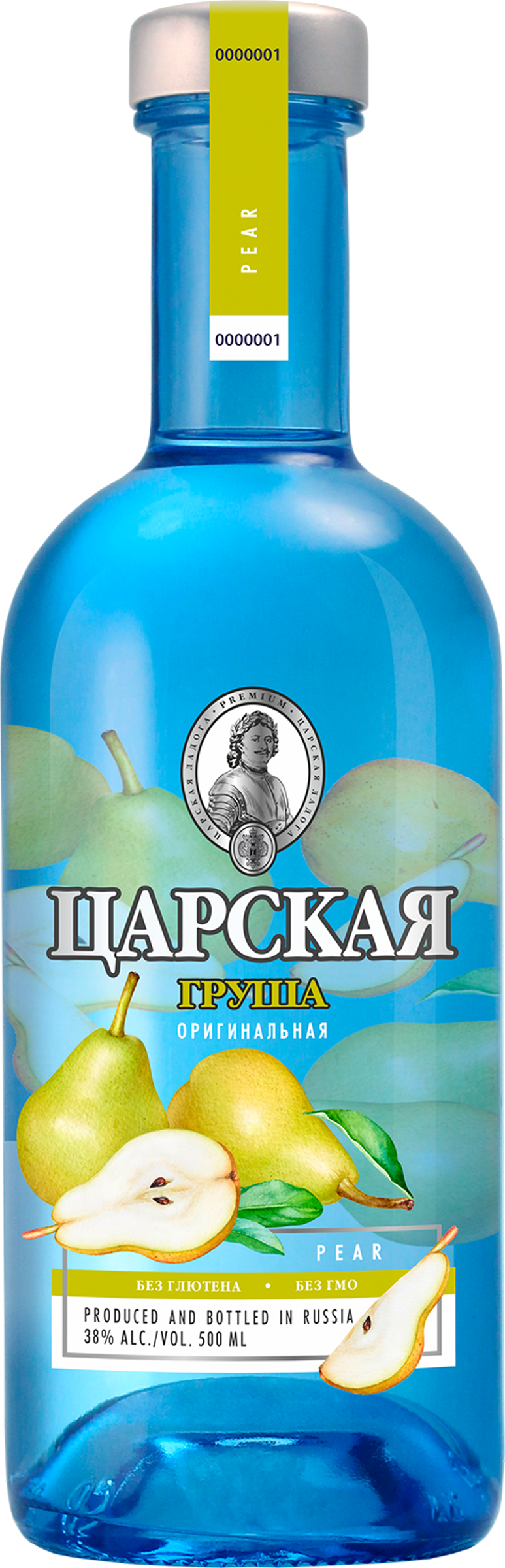 Изображение товара Настойка горькая ЦАРСКАЯ Czar's original Pear оригинальная 38%, 0.7л
