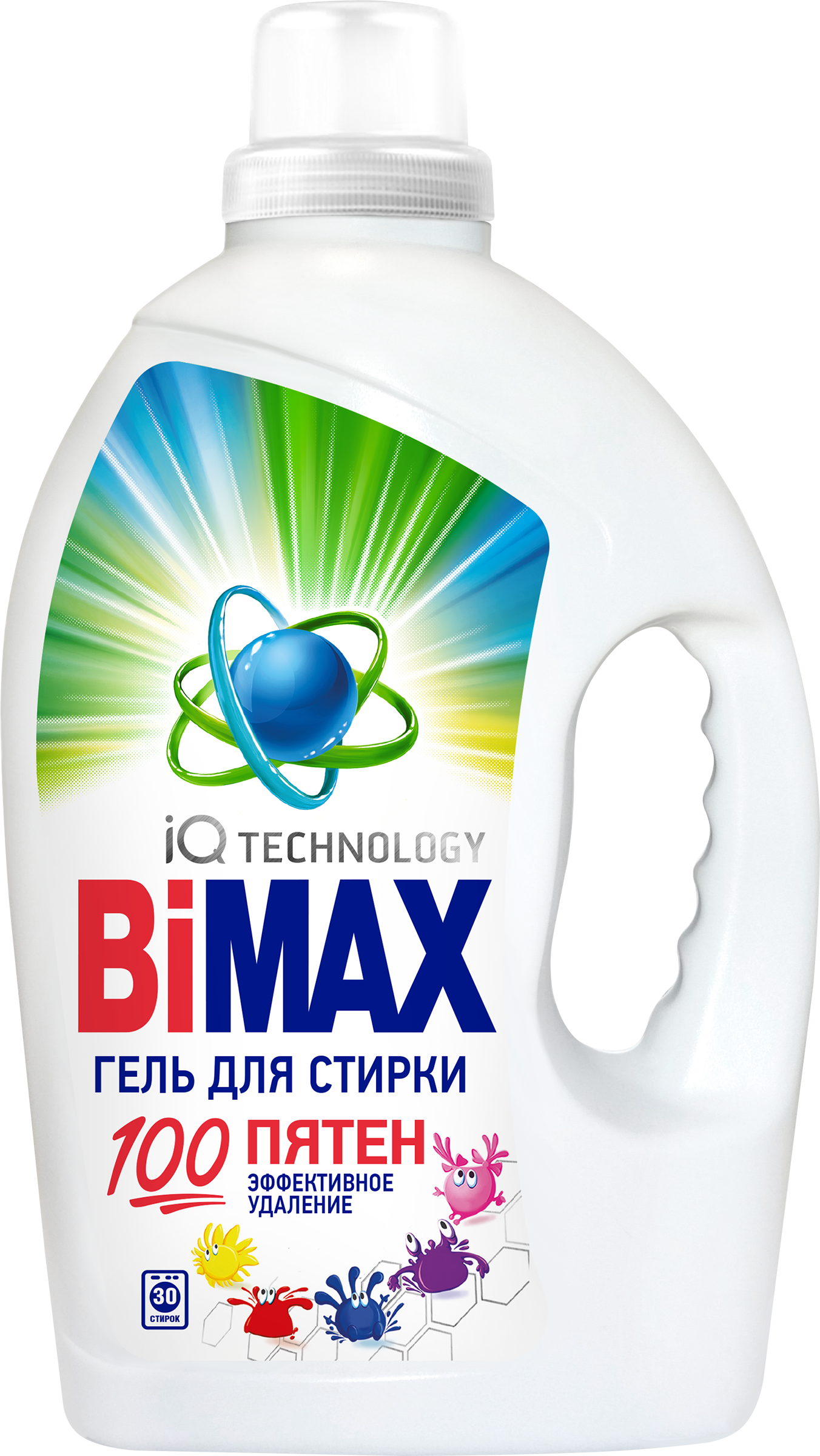 Изображение товара Гель для стирки BIMAX 100 пятен, 1,95кг