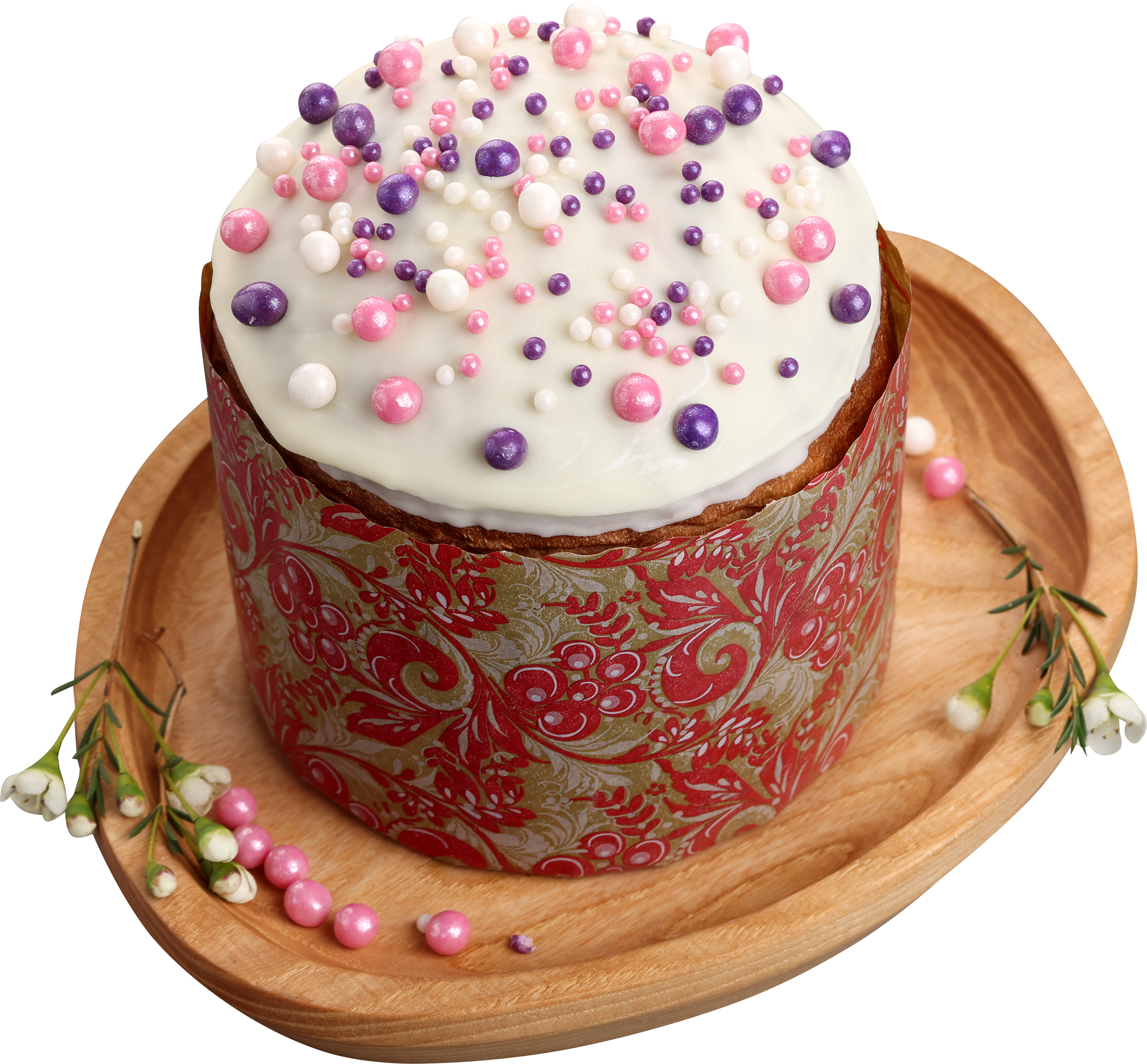 Изображение товара Кулич ЛЕНТА FRESH Пасхальный 300 г с изюмом и цукатами