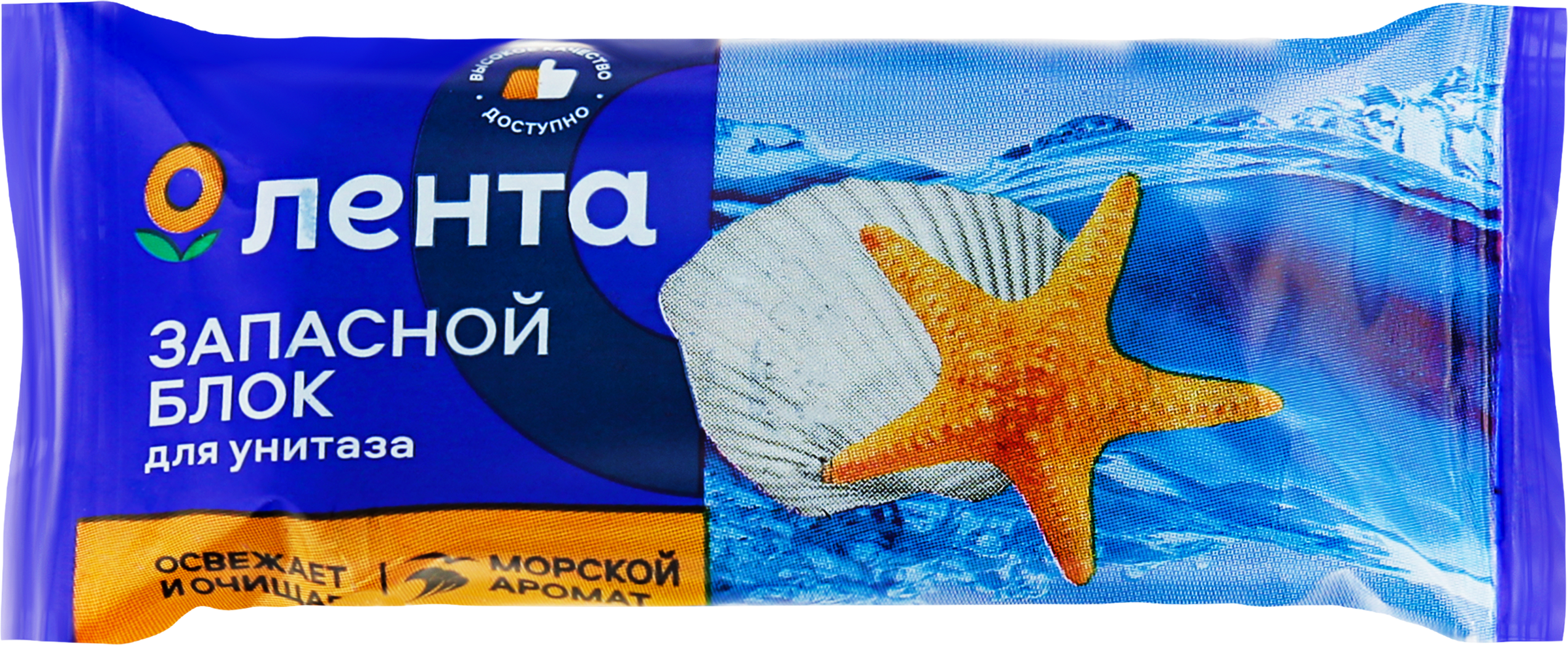 Изображение товара Блок запасной для унитаза ЛЕНТА Море, 30г